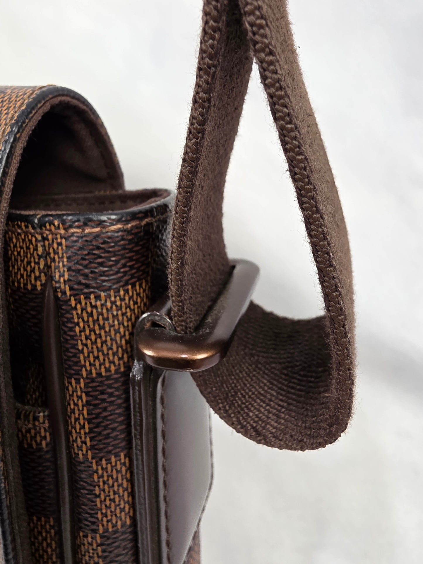 Louis Vuitton Damier Ebene District MM Messenger Crossbody Bag