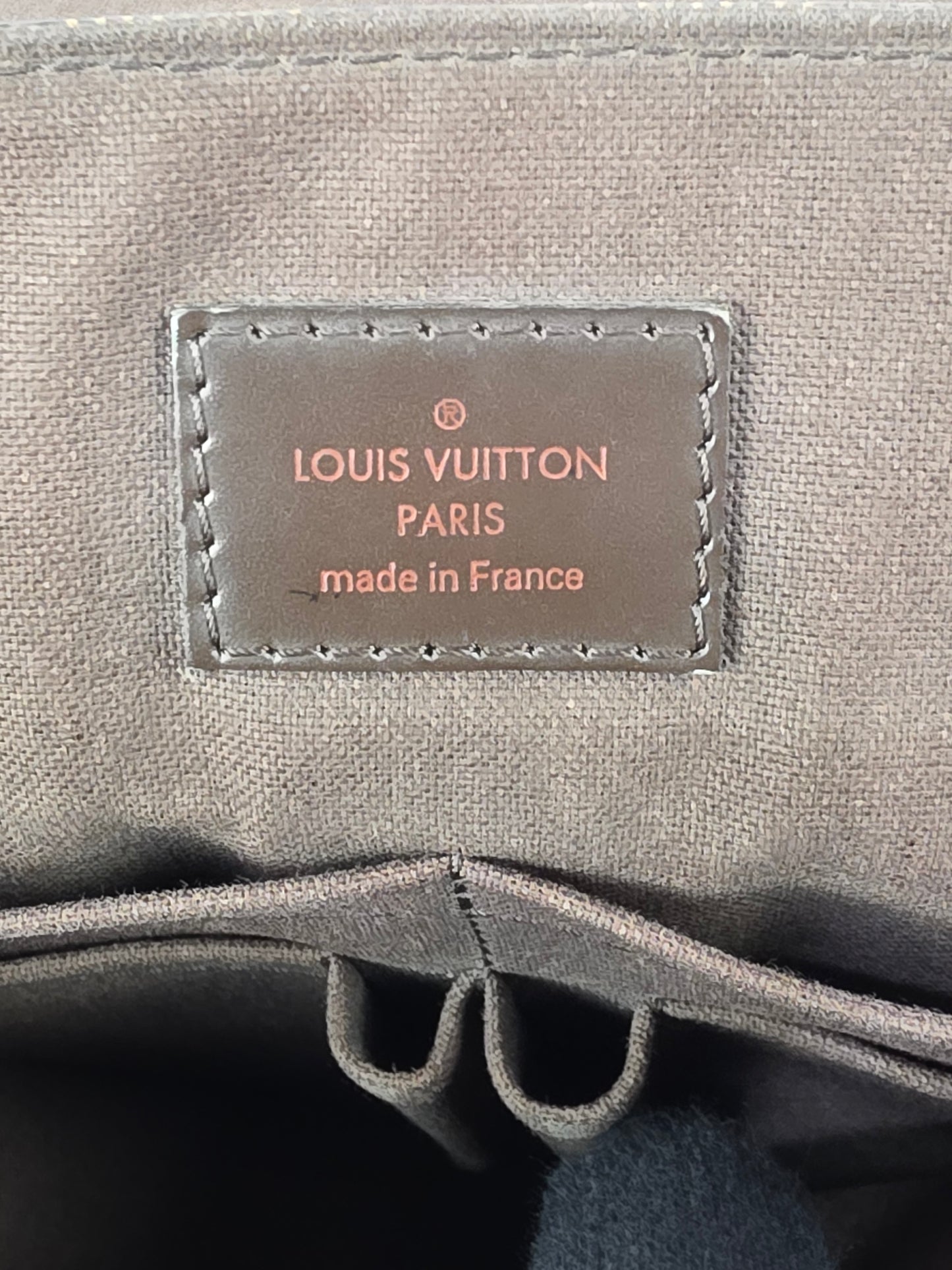 Louis Vuitton Damier Ebene District MM Messenger Crossbody Bag