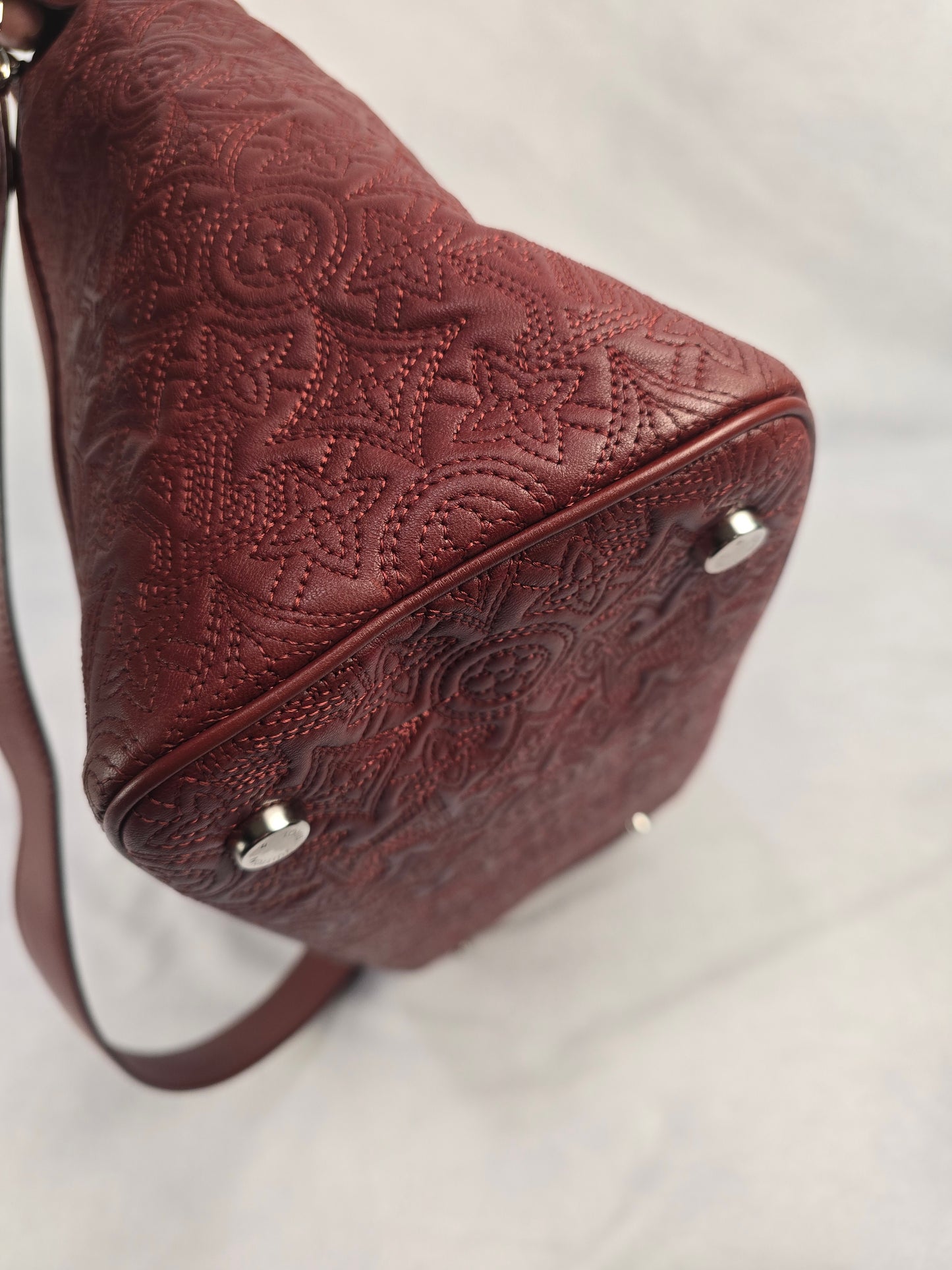 Louis Vuitton Monogram Lambskin Antheia Ixia in Bordeaux MM