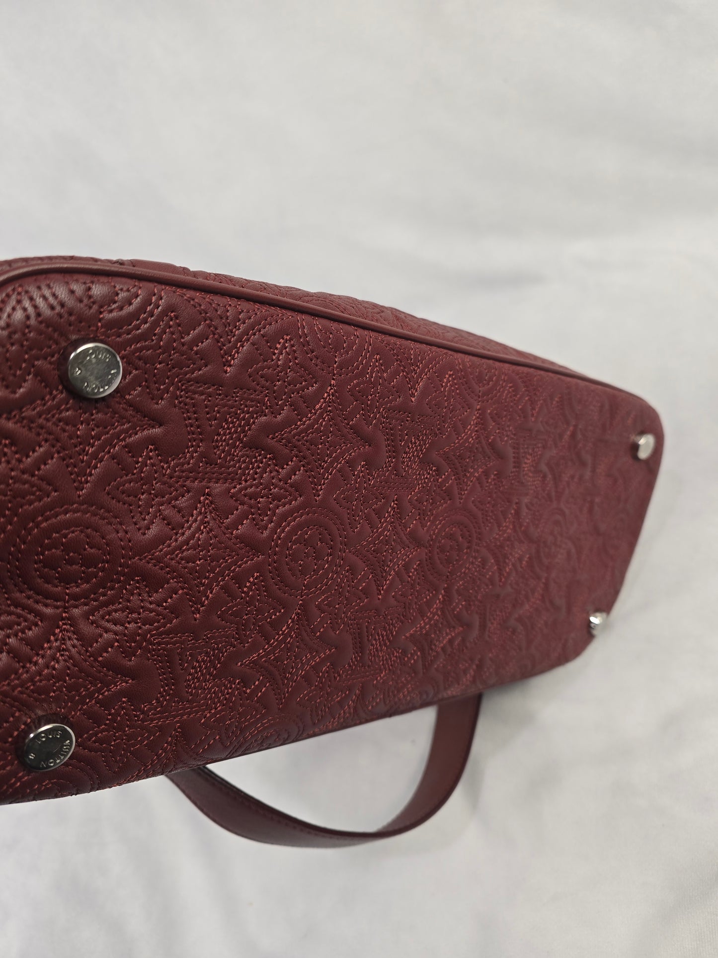 Louis Vuitton Monogram Lambskin Antheia Ixia in Bordeaux MM