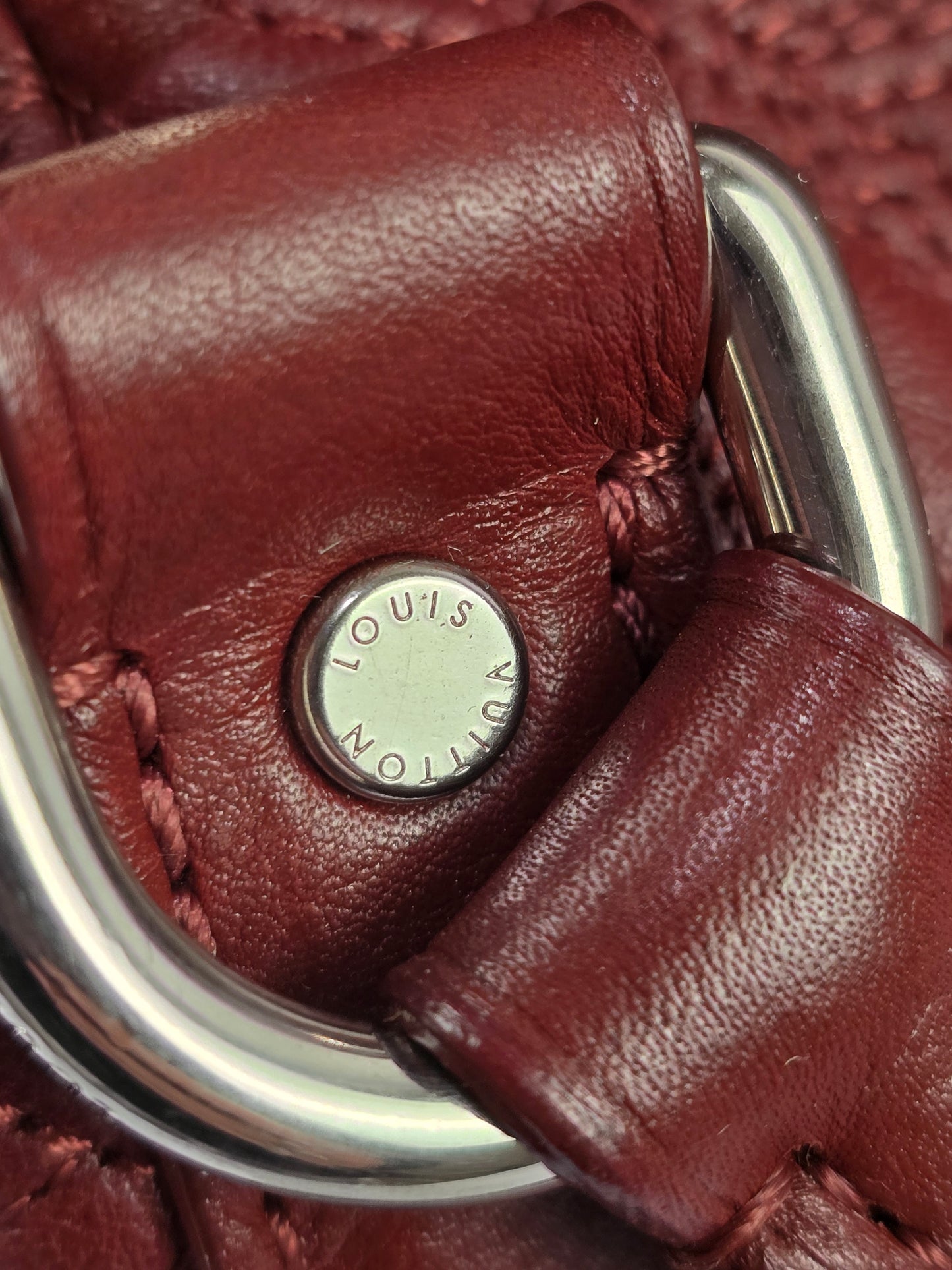 Louis Vuitton Monogram Lambskin Antheia Ixia in Bordeaux MM