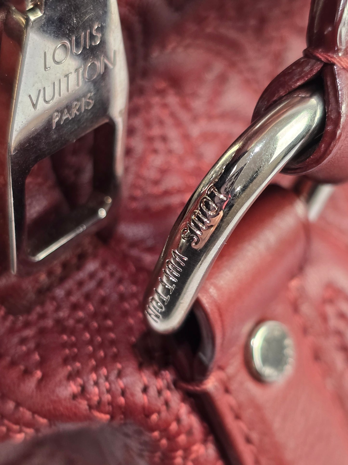 Louis Vuitton Monogram Lambskin Antheia Ixia in Bordeaux MM