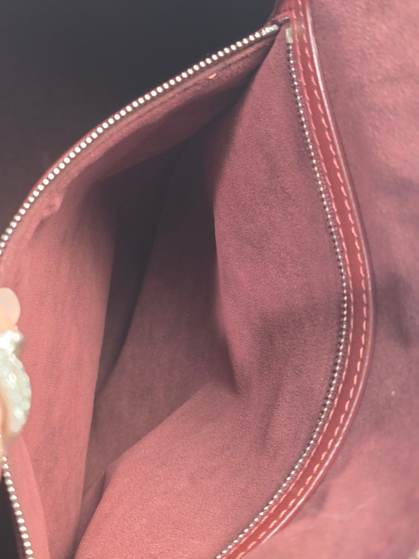 Louis Vuitton Monogram Lambskin Antheia Ixia in Bordeaux MM