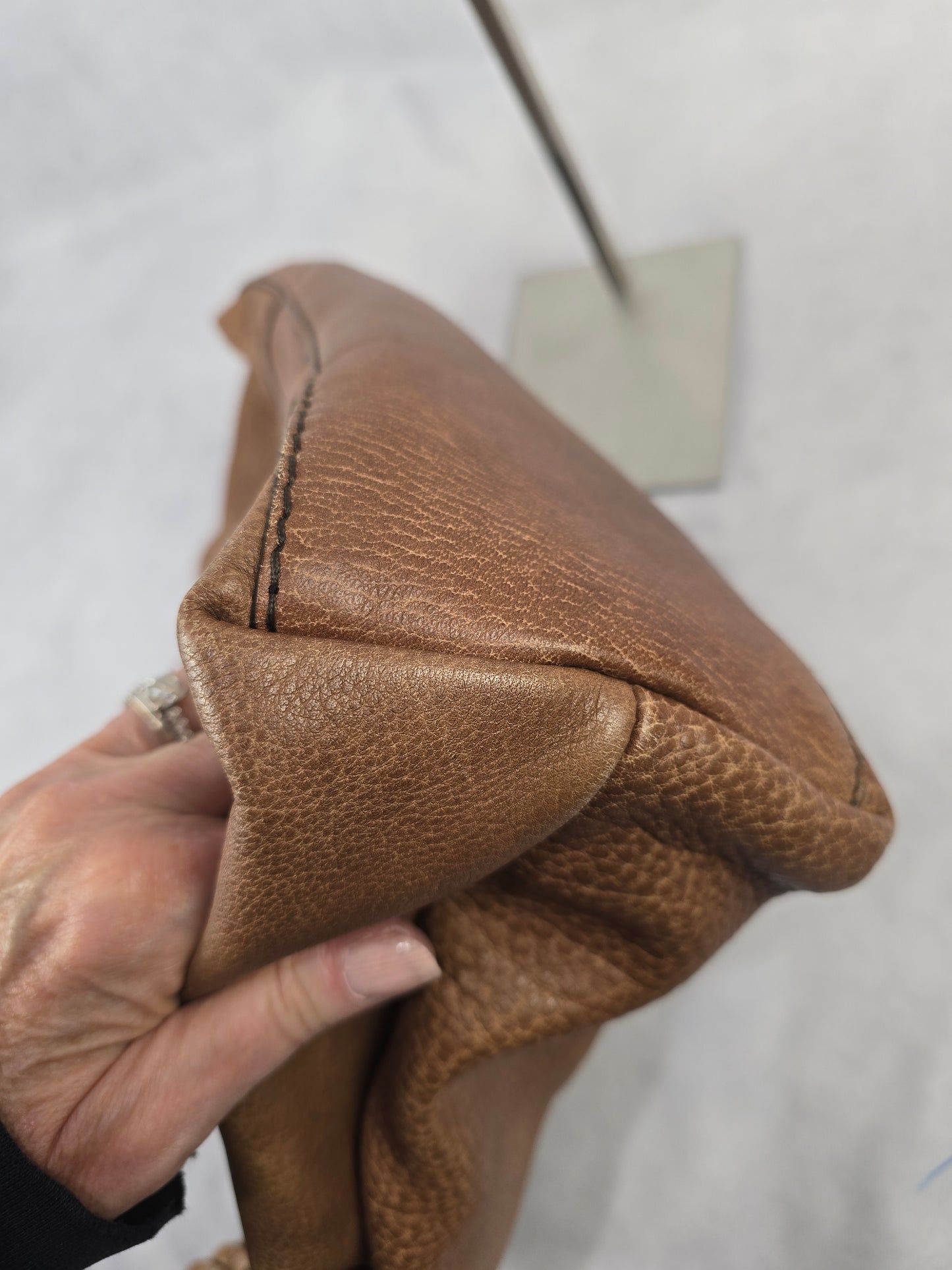 Gucci Bamboo Bar Libeccio Tote in Brown Leather