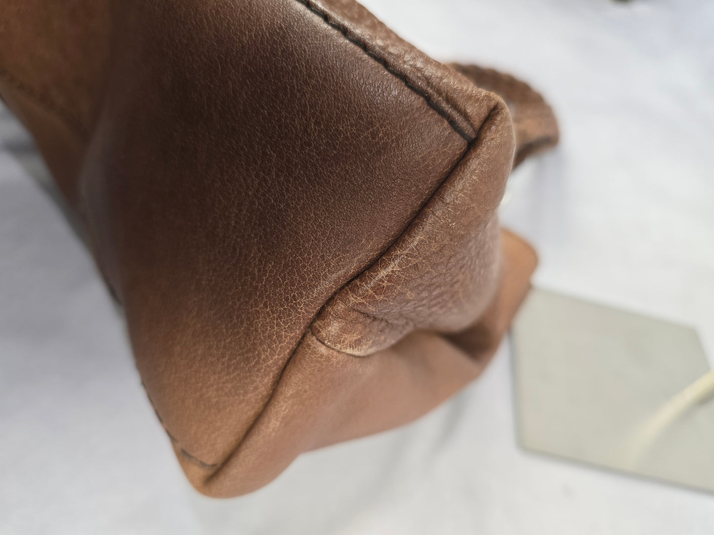 Gucci Bamboo Bar Libeccio Tote in Brown Leather