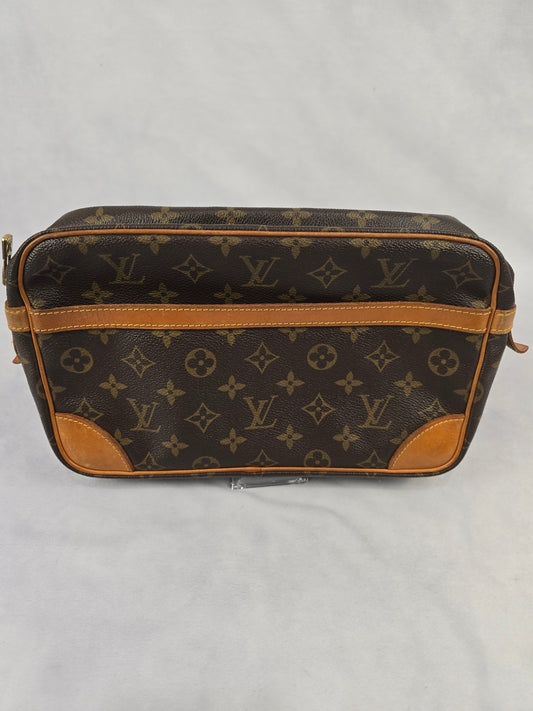 Louis Vuitton Monogram Compiegne 28 CM Clutch/Makeup Bag
