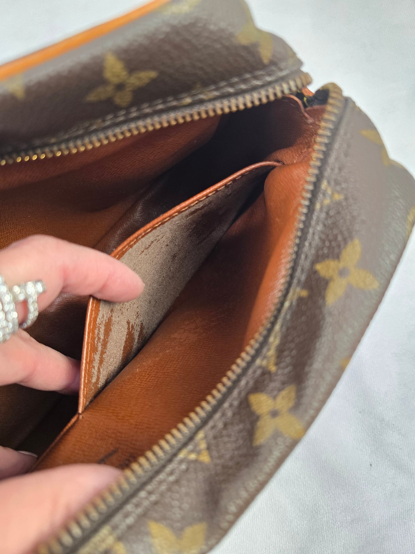 Louis Vuitton Monogram Compiegne 28 CM Clutch/Makeup Bag