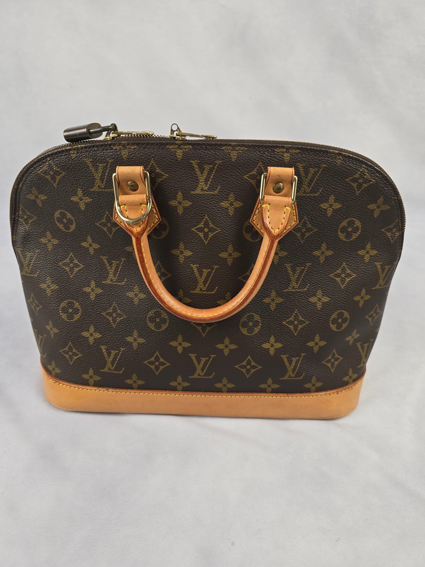 Louis Vuitton Brown Classic Monogram Canvas Alma PM (No shoulder strap)