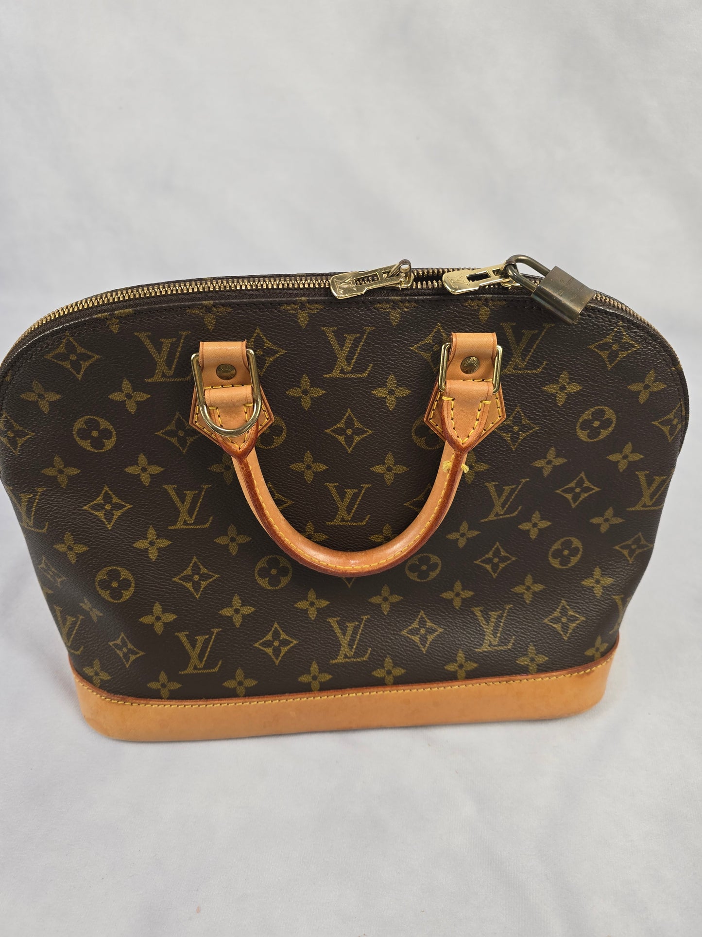 Louis Vuitton Brown Classic Monogram Canvas Alma PM (No shoulder strap)