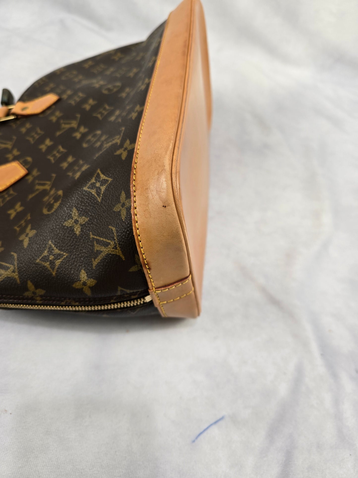 Louis Vuitton Brown Classic Monogram Canvas Alma PM (No shoulder strap)