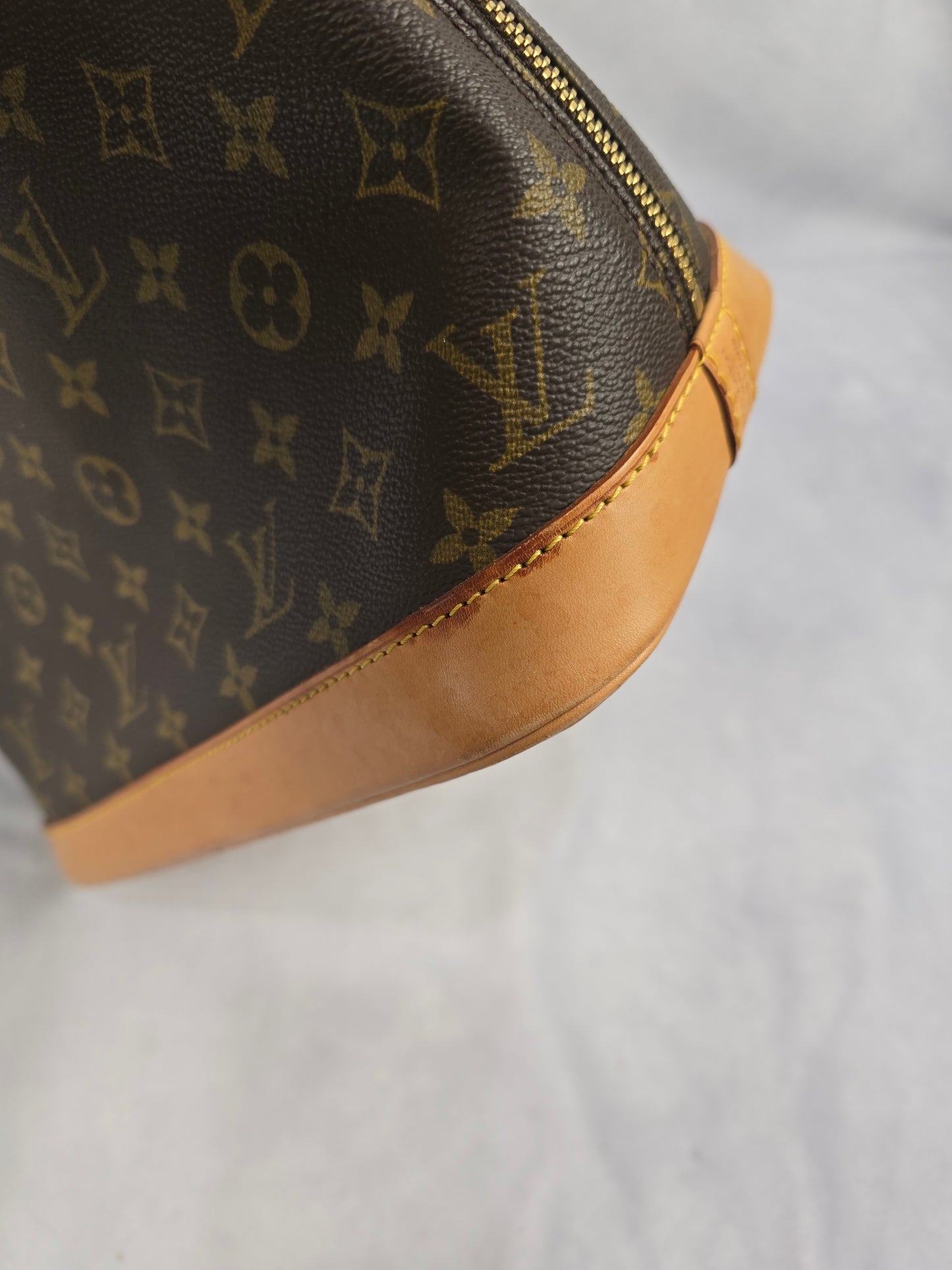 Louis Vuitton Brown Classic Monogram Canvas Alma PM (No shoulder strap)