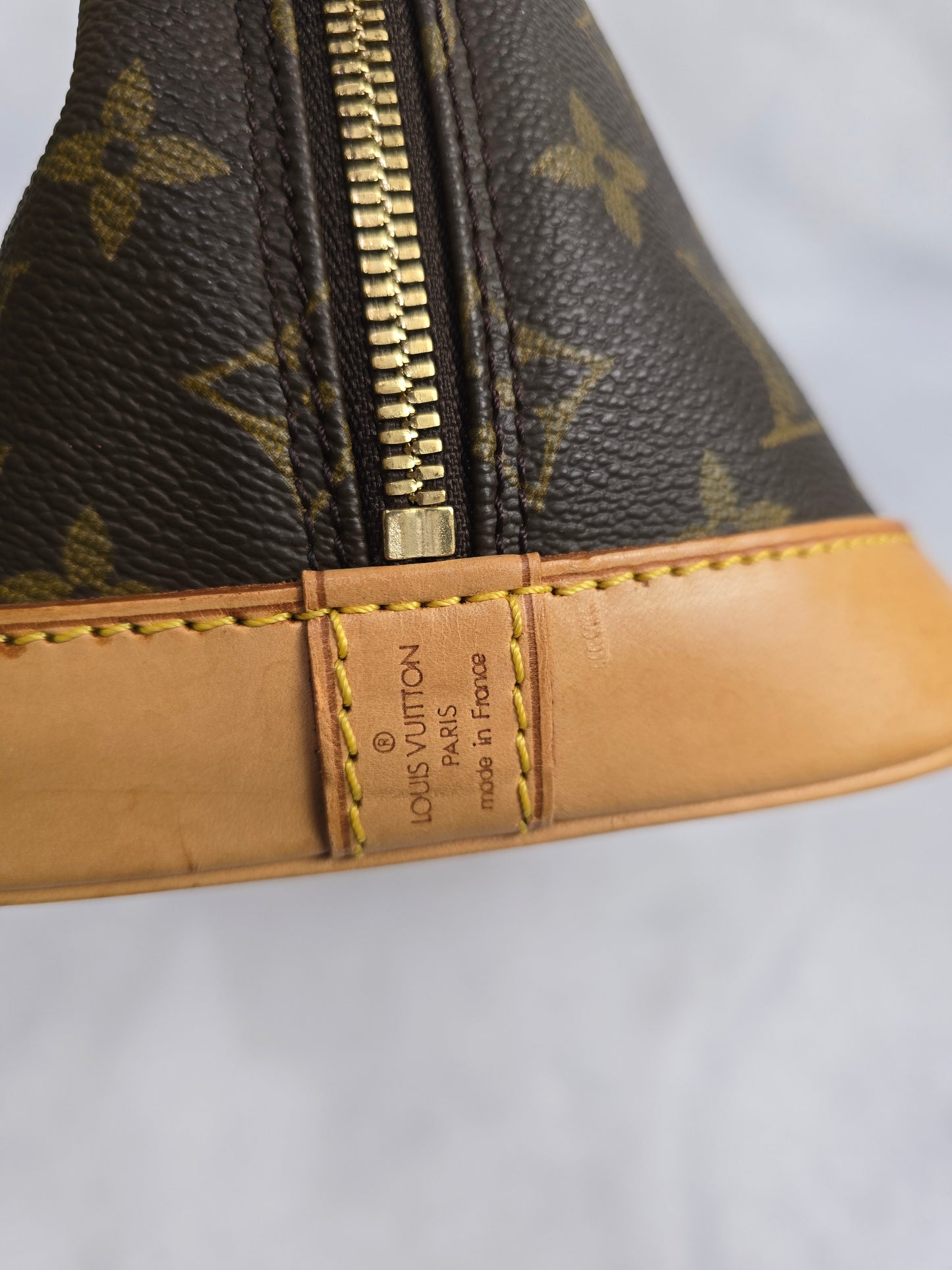 Louis Vuitton Brown Classic Monogram Canvas Alma PM (No shoulder strap)