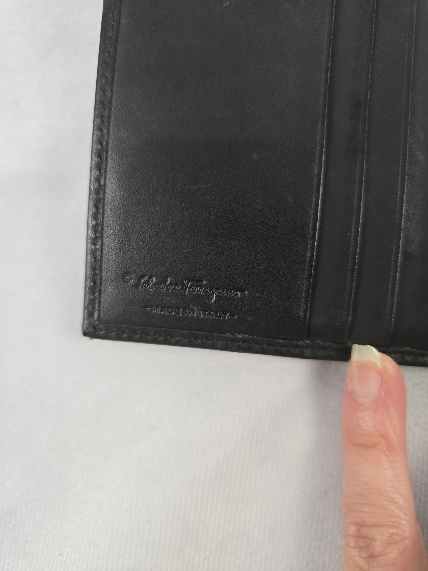 Ferragamo Fabric and Leather Jungle French Wallet