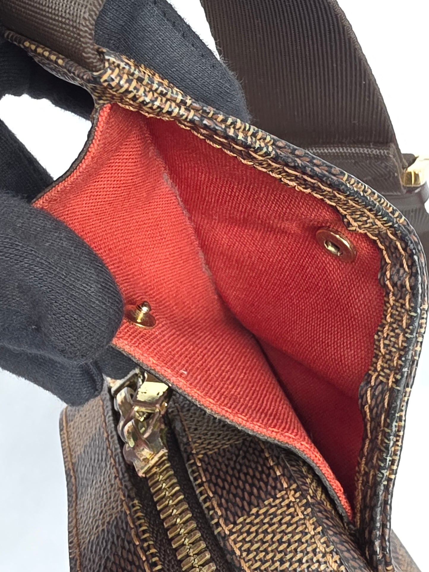 Louis Vuitton Vintage Damier Ebene Geronimos Body Bag (CA0074)