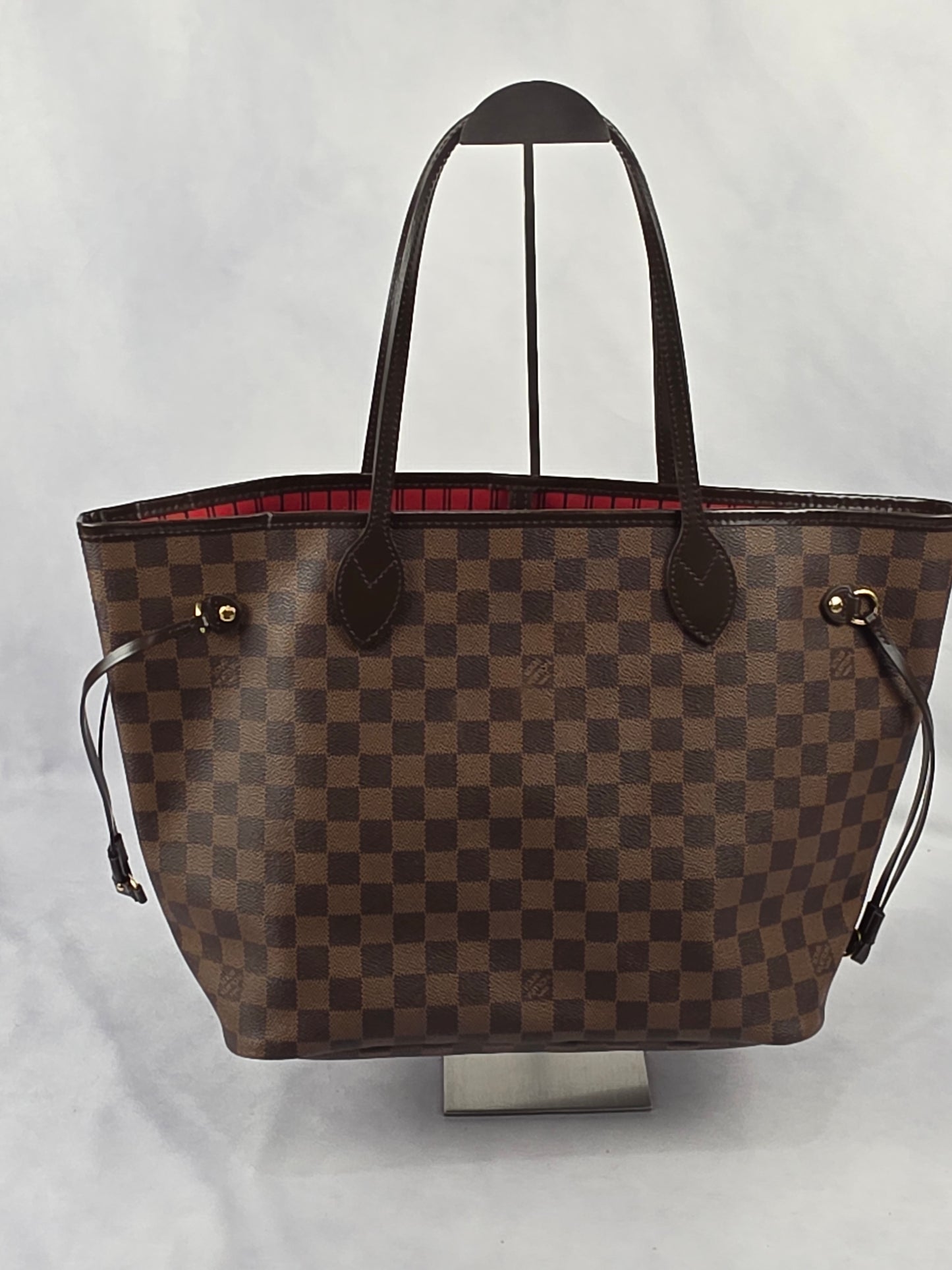 Louis Vuitton Neverfull MM Damier Ébène Tote Bag with Pochette