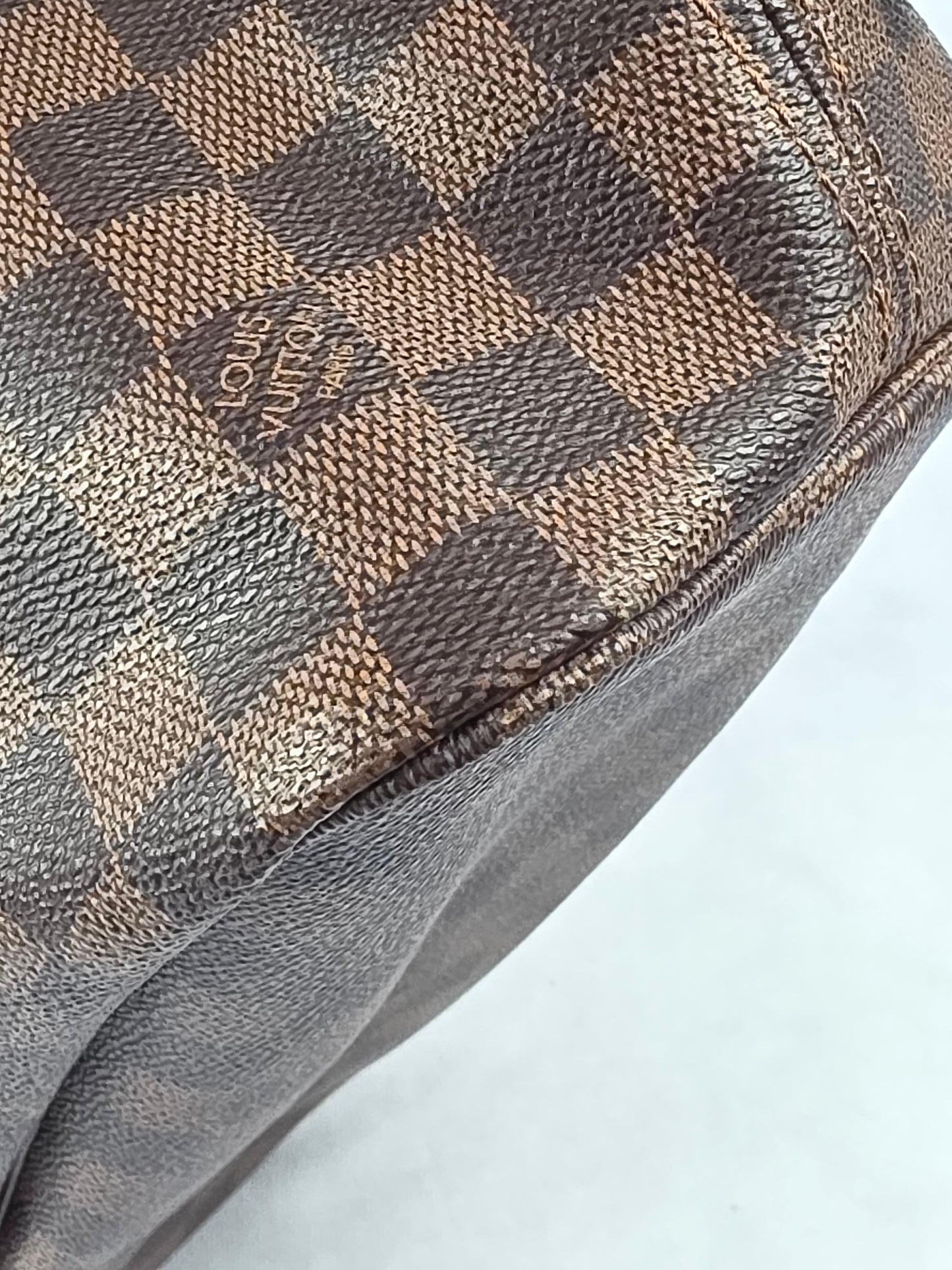 Louis Vuitton Neverfull MM Damier Ébène Tote Bag with Pochette