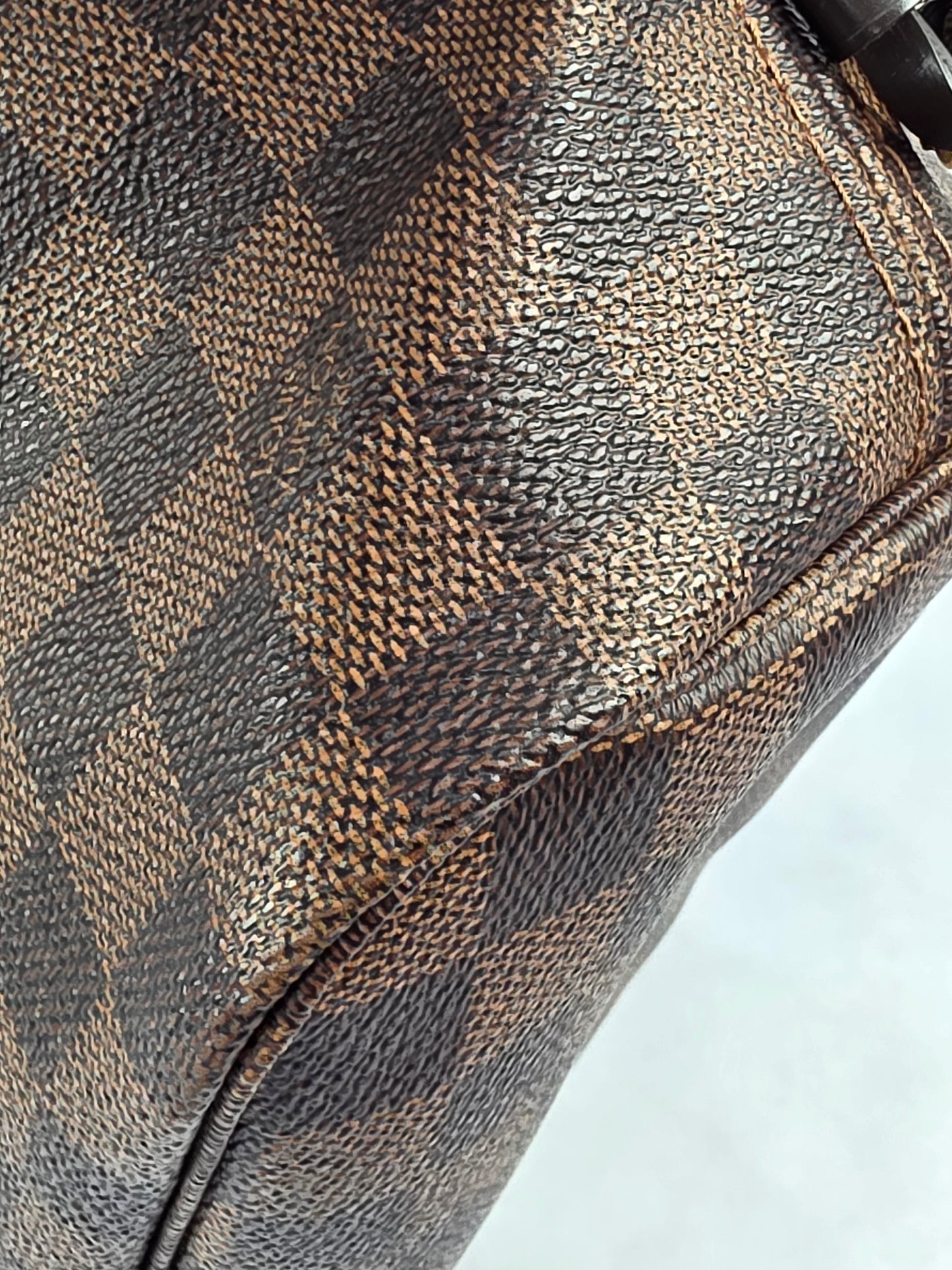 Louis Vuitton Neverfull MM Damier Ébène Tote Bag with Pochette