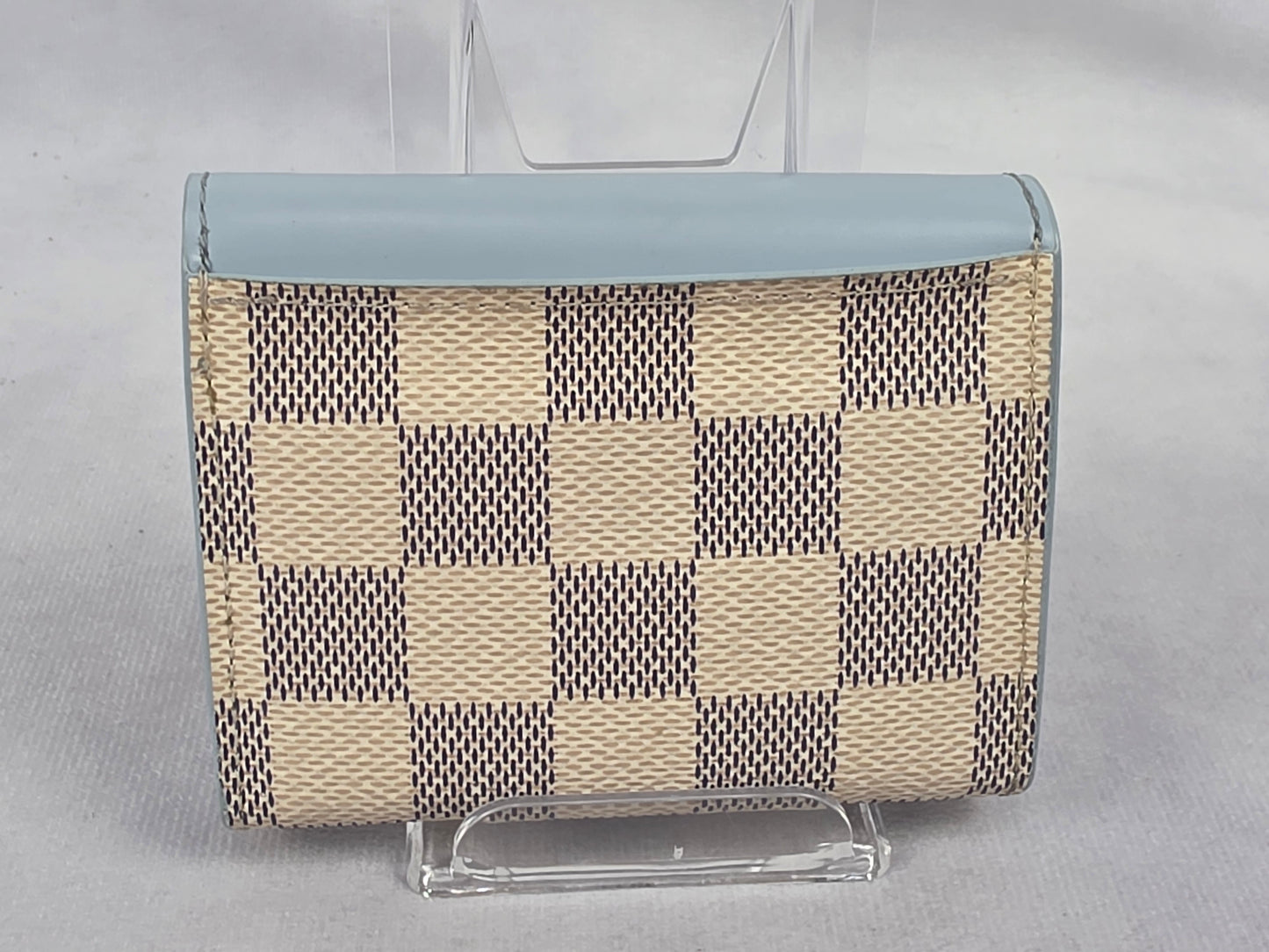 Louis Vuitton Damier Azur Canvas Zoé Wallet in Bleuet Light Blue