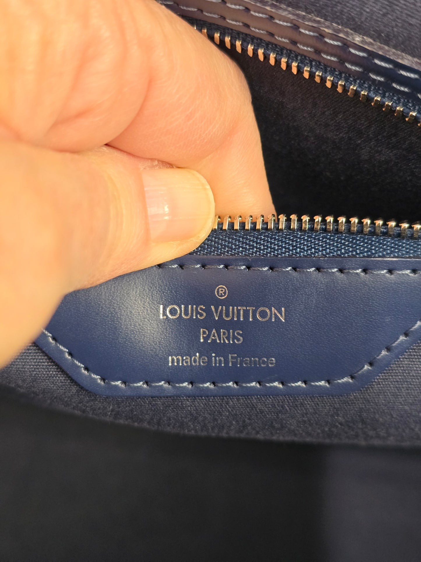 Louis Vuitton Epi Brea in Dark Blue