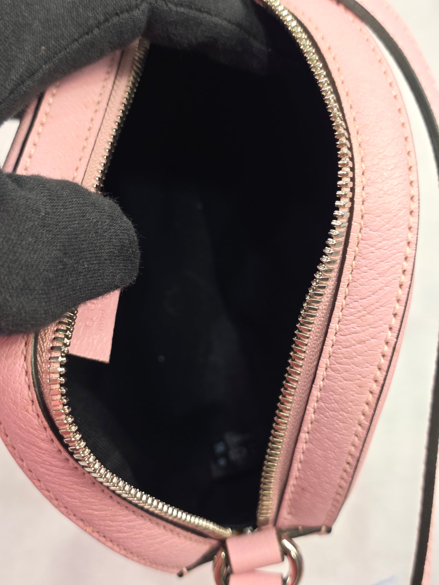 Gucci GG Psychedelic Supreme Round Pink Shoulder Bag
