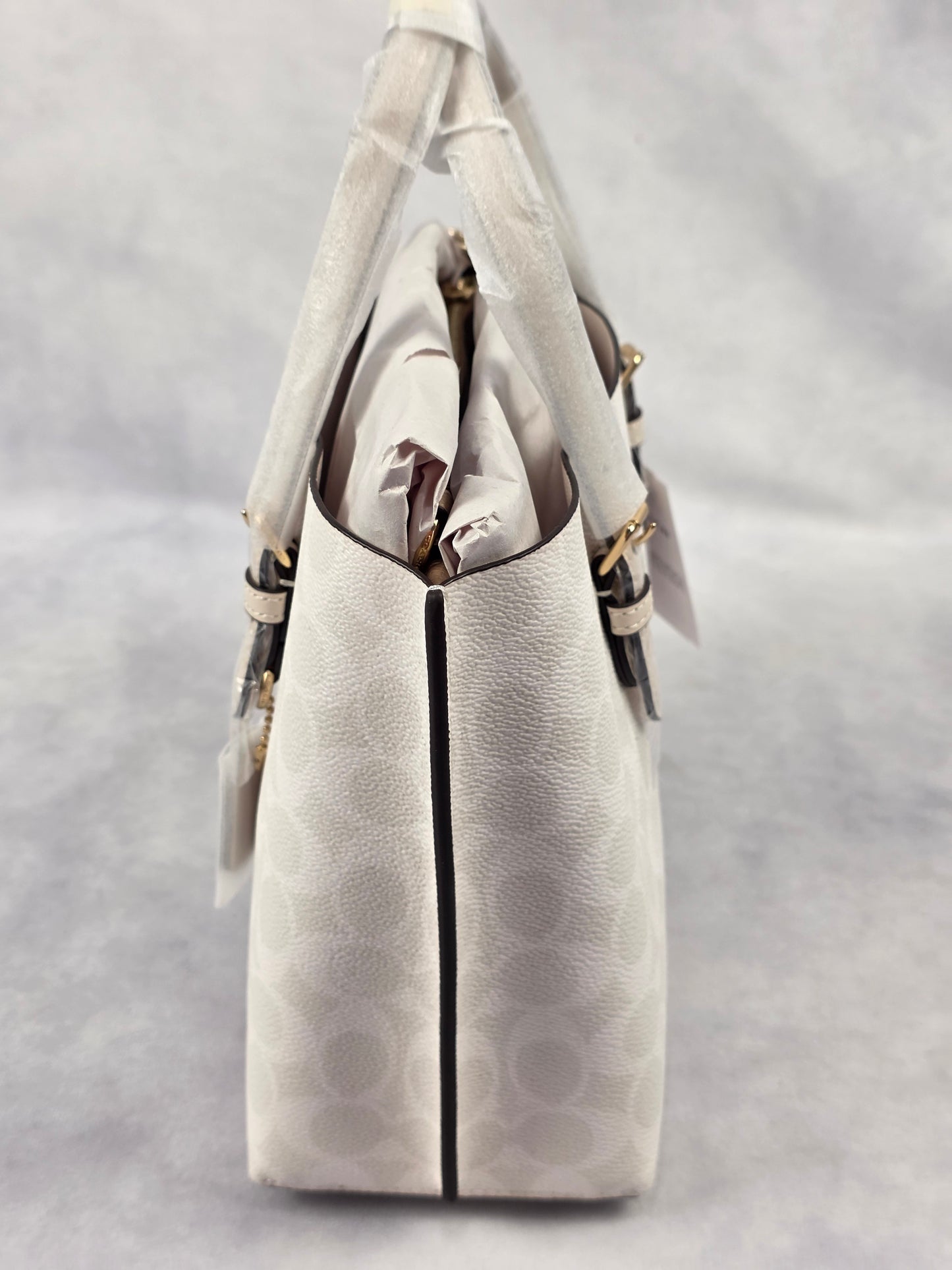 Coach Mollie Tote 25 with shoulder/crossbody strap in Signature Canvas
