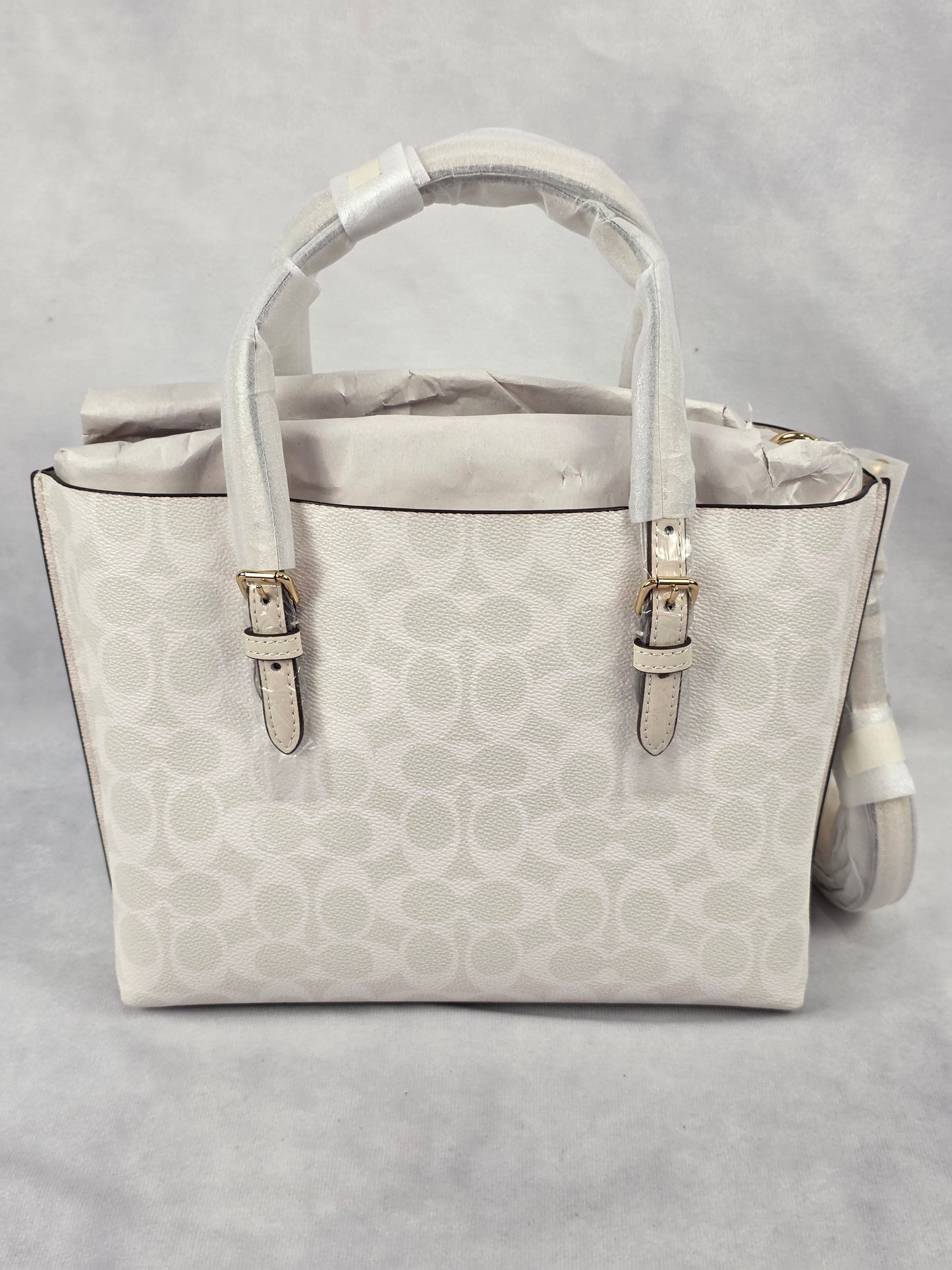 Coach Mollie Tote 25 with shoulder/crossbody strap in Signature Canvas
