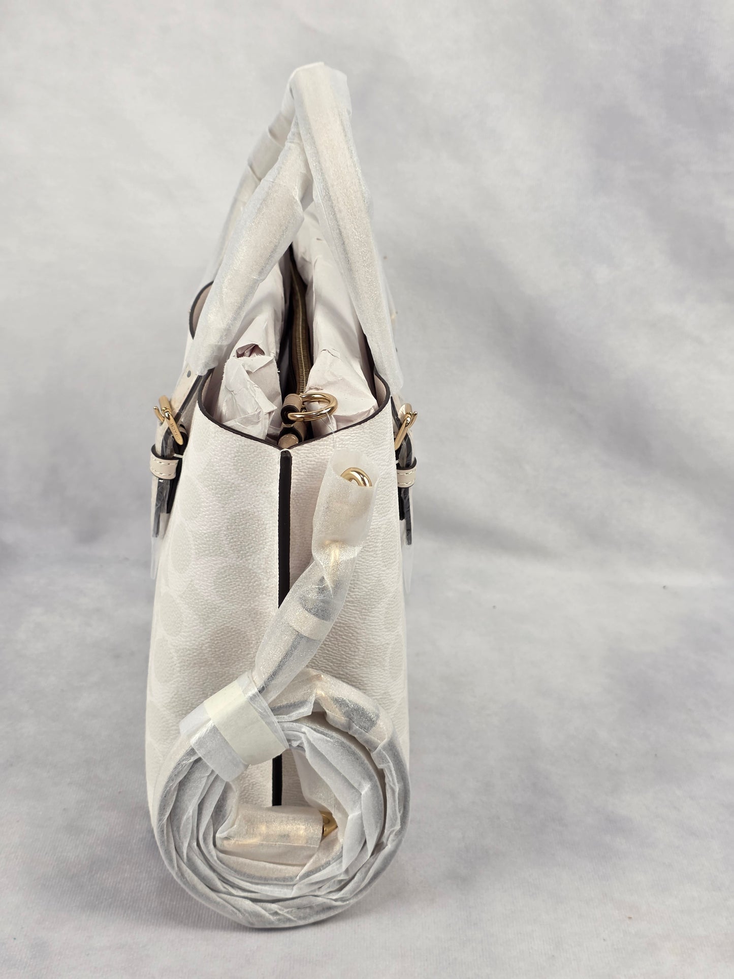 Coach Mollie Tote 25 with shoulder/crossbody strap in Signature Canvas