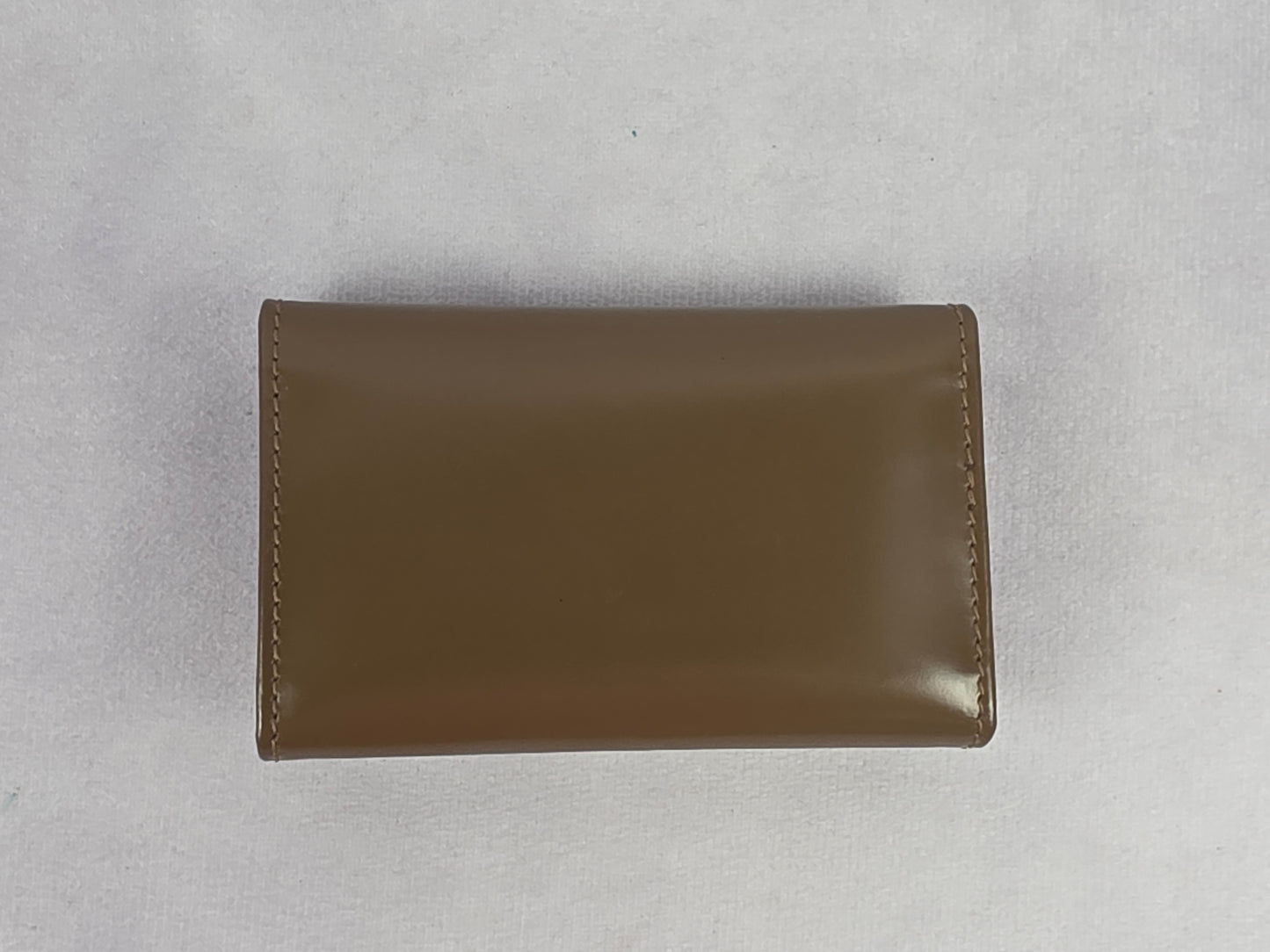 Prada Trifold Leather Key Wallet in Olive Brown - Like New