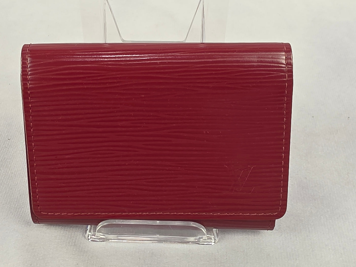 Louis Vuitton Castilian Red Epi Leather Business Card Holder