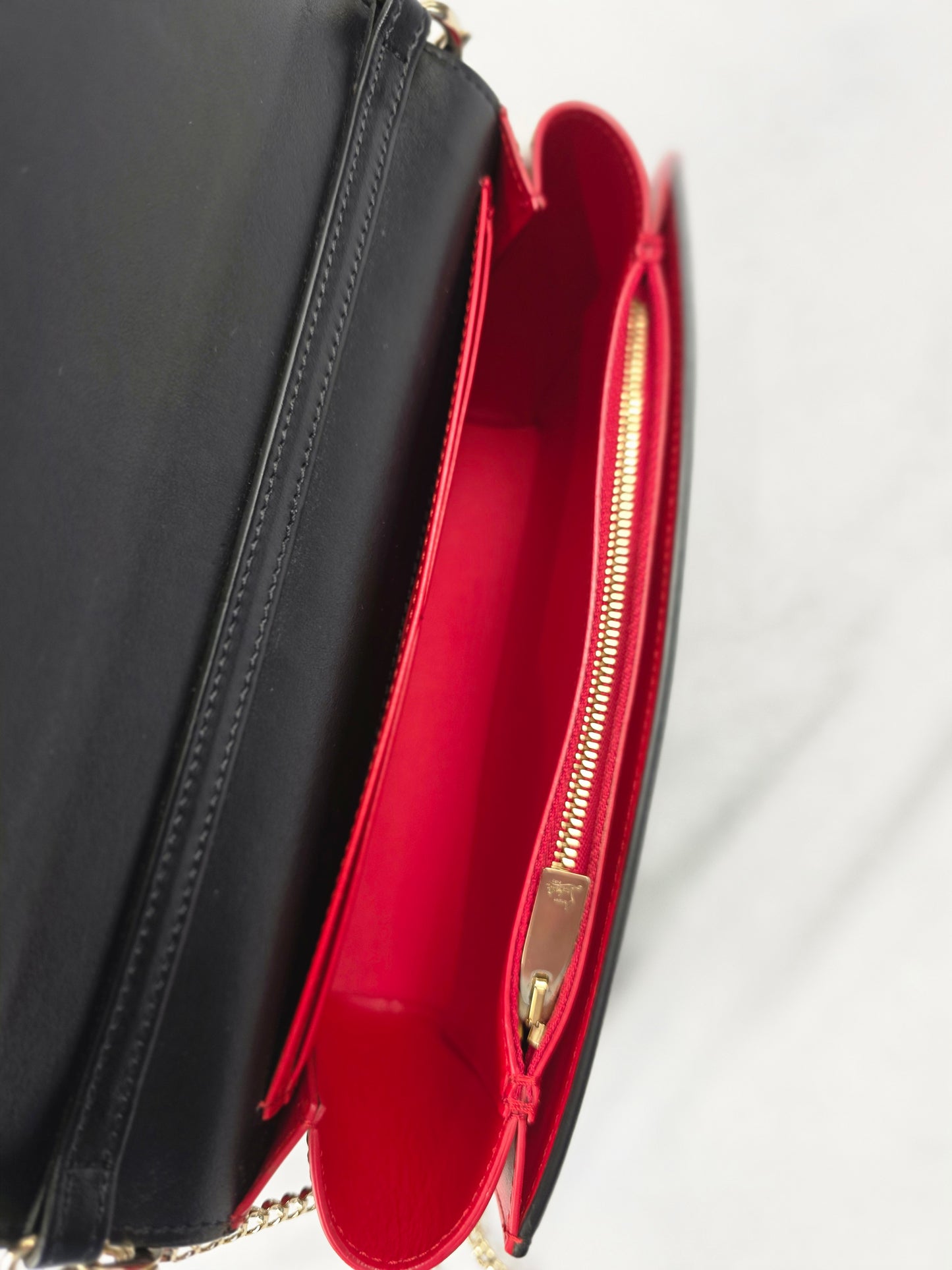 Christian Louboutin Paloma Spiked Leather Clutch Bag
