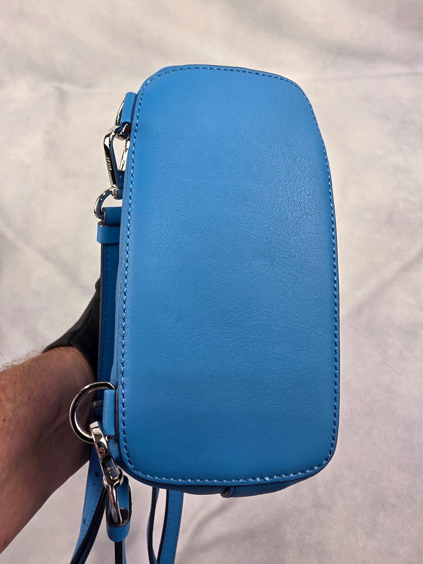 MCM Diamond Disco Leather Studded Mini Backpack