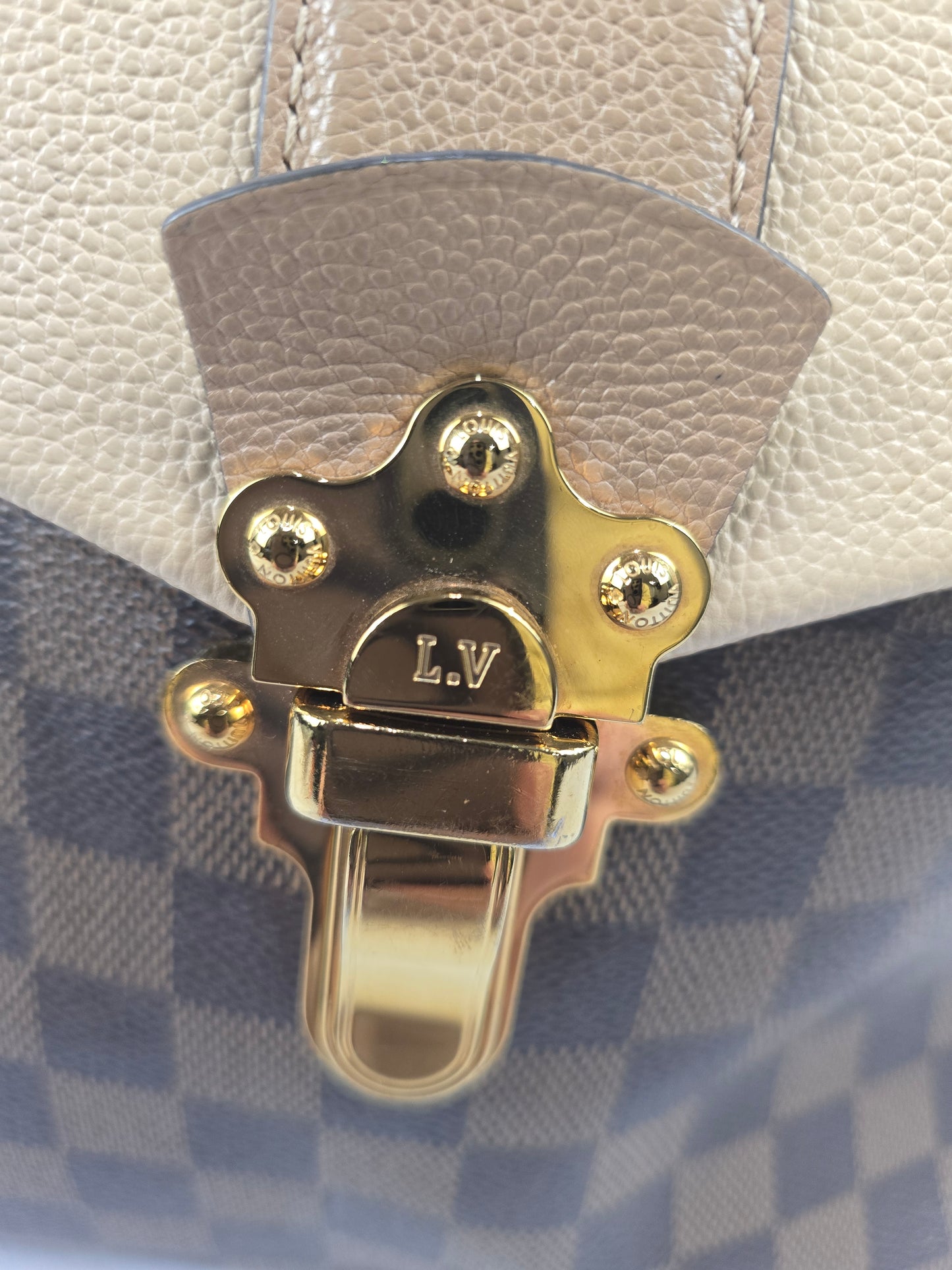 Louis Vuitton Damier Ebene Clapton Backpack Creme