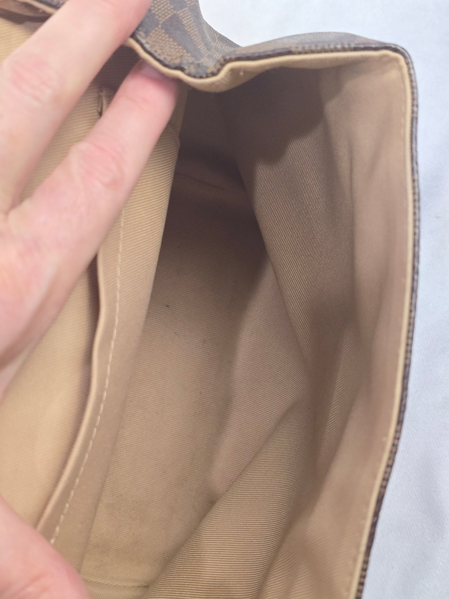 Louis Vuitton Damier Ebene Clapton Backpack Creme