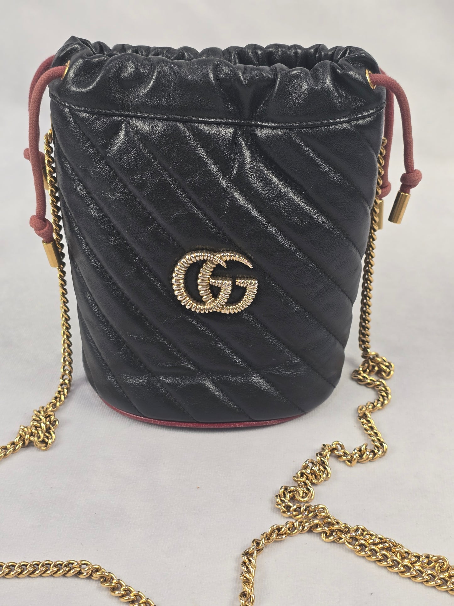 Gucci GG Marmont Mini Matelasse Bucket Bag