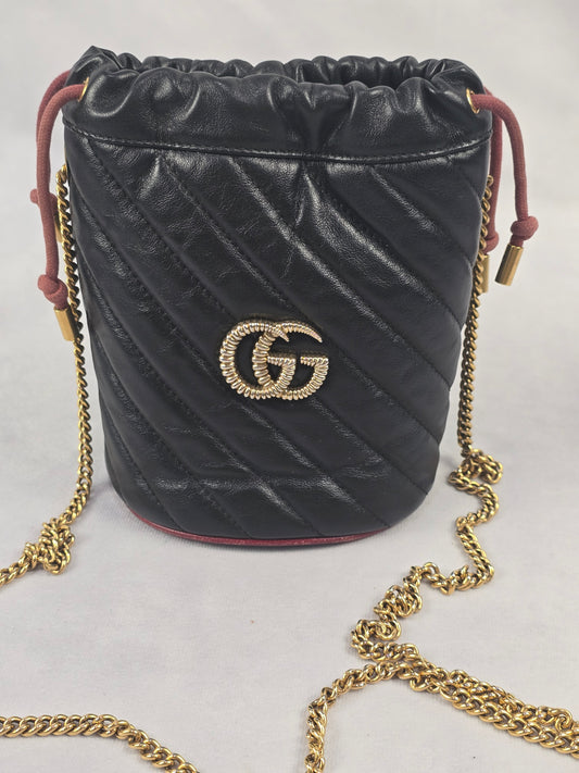 Gucci GG Marmont Mini Matelasse Bucket Bag