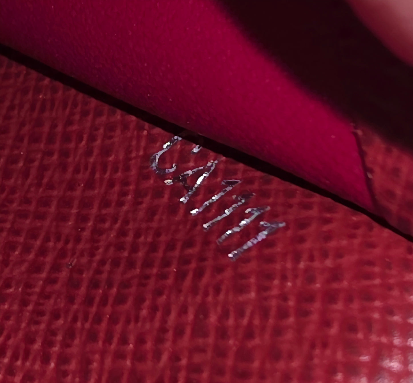 Louis Vuitton Castilian Red Epi Leather Business Card Holder