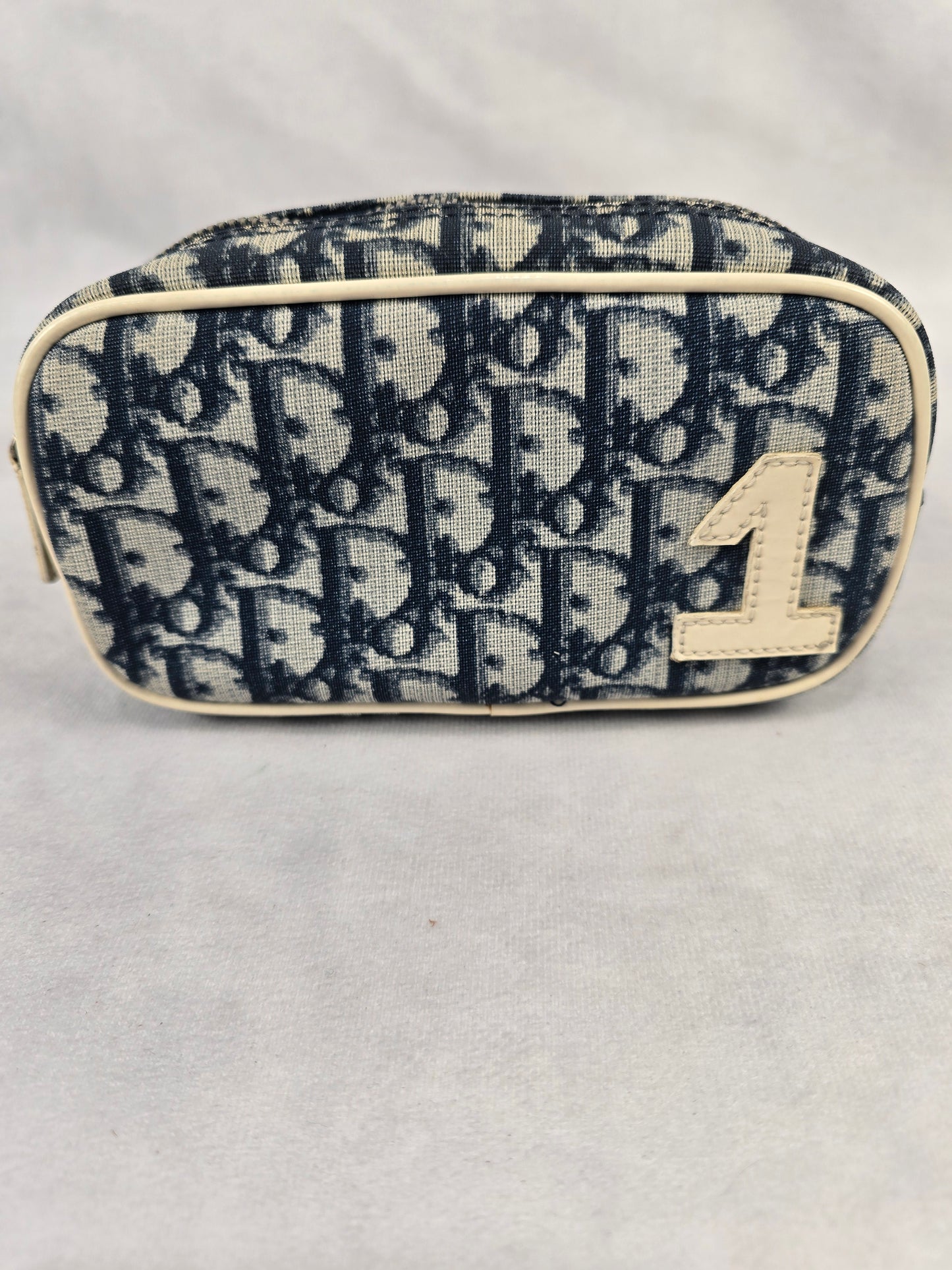 Christian Dior Trotter Blue Pouch/Cosmetic Bag