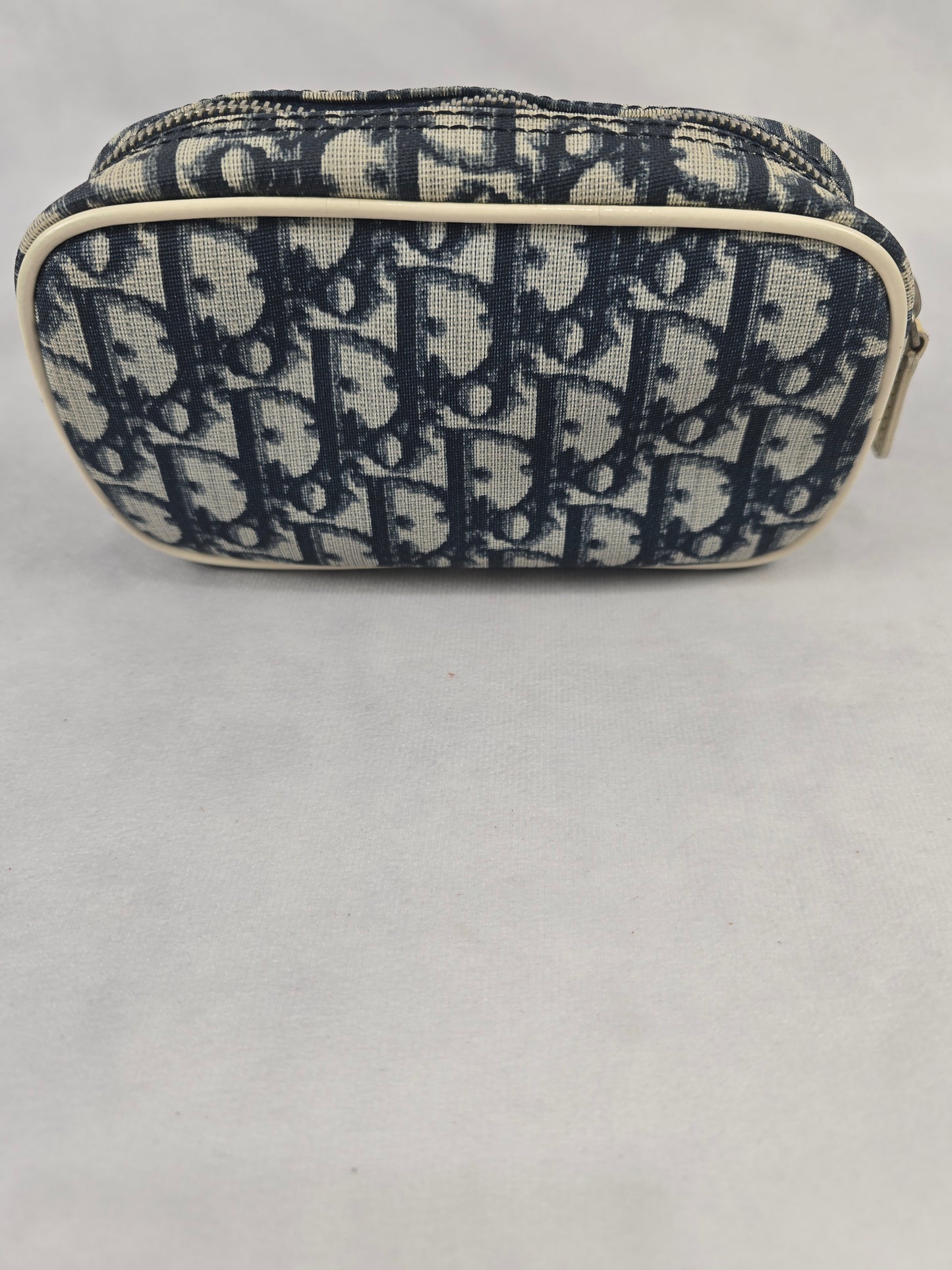 Christian Dior Trotter Blue Pouch/Cosmetic Bag