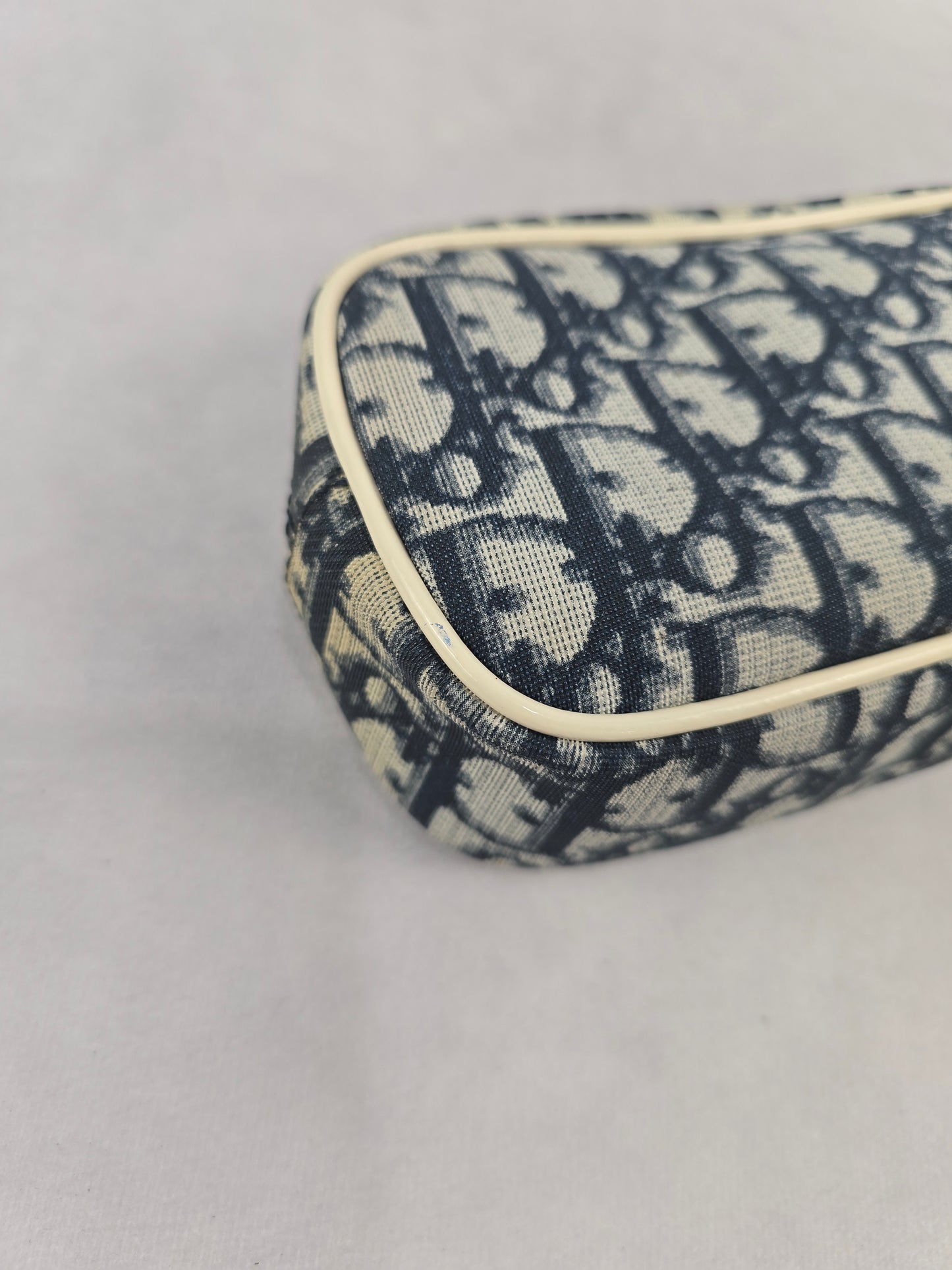 Christian Dior Trotter Blue Pouch/Cosmetic Bag