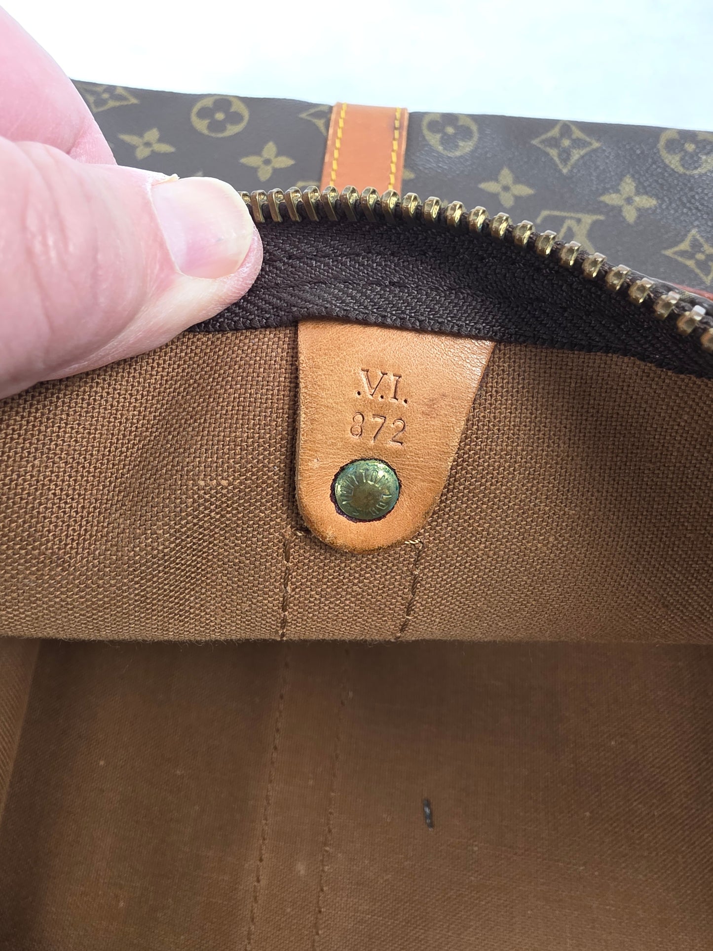 LOUIS VUITTON VINTAGE MONOGRAM KEEPALL 55 BANDOULIERE, MI872