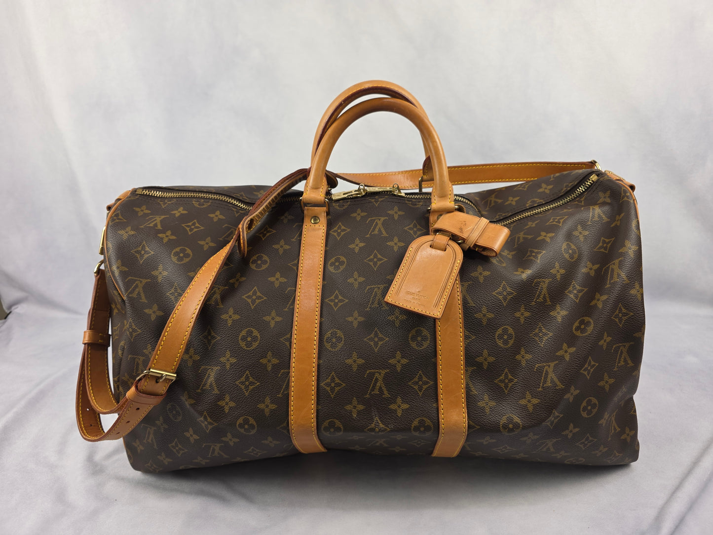 LOUIS VUITTON VINTAGE MONOGRAM KEEPALL 55 BANDOULIERE, VI1902