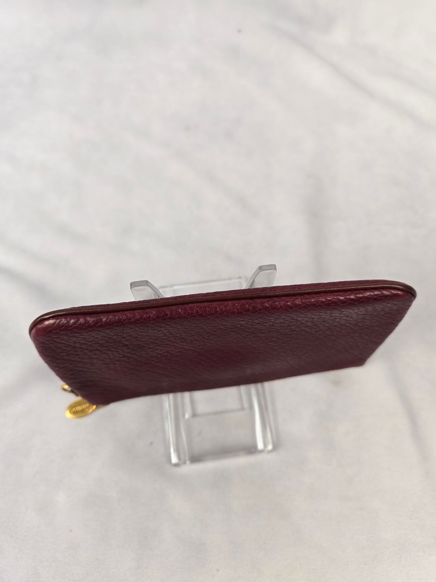 Cartier Vintage Must CC Pouch in Burgundy