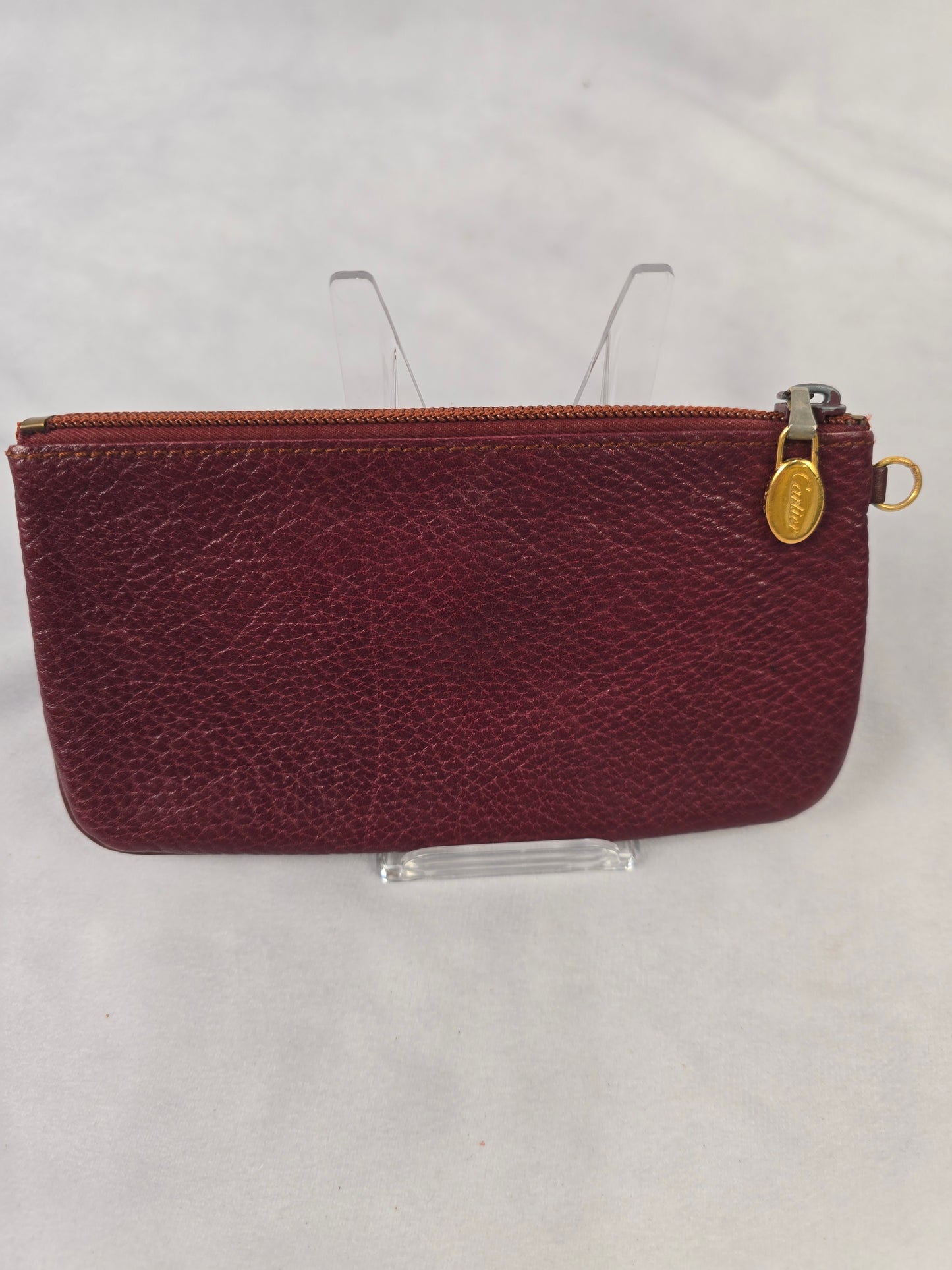 Cartier Vintage Must CC Pouch in Burgundy