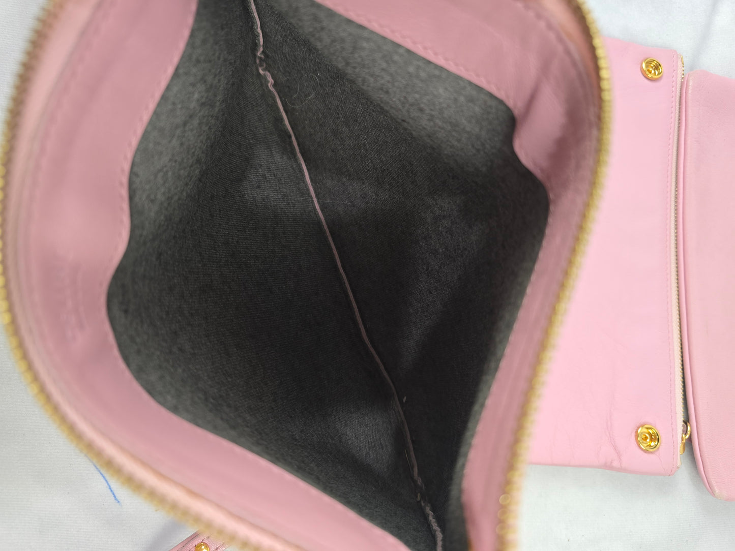 Celine Trio Lambskin Crossbody Bag in Pink