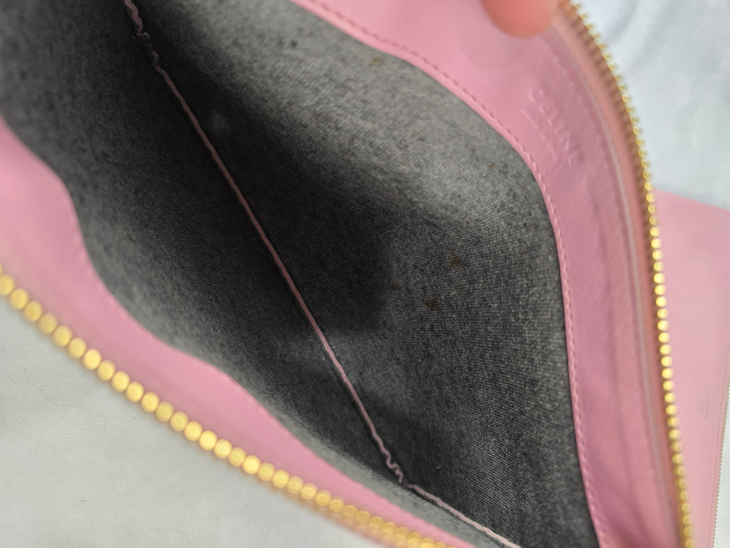 Celine Trio Lambskin Crossbody Bag in Pink