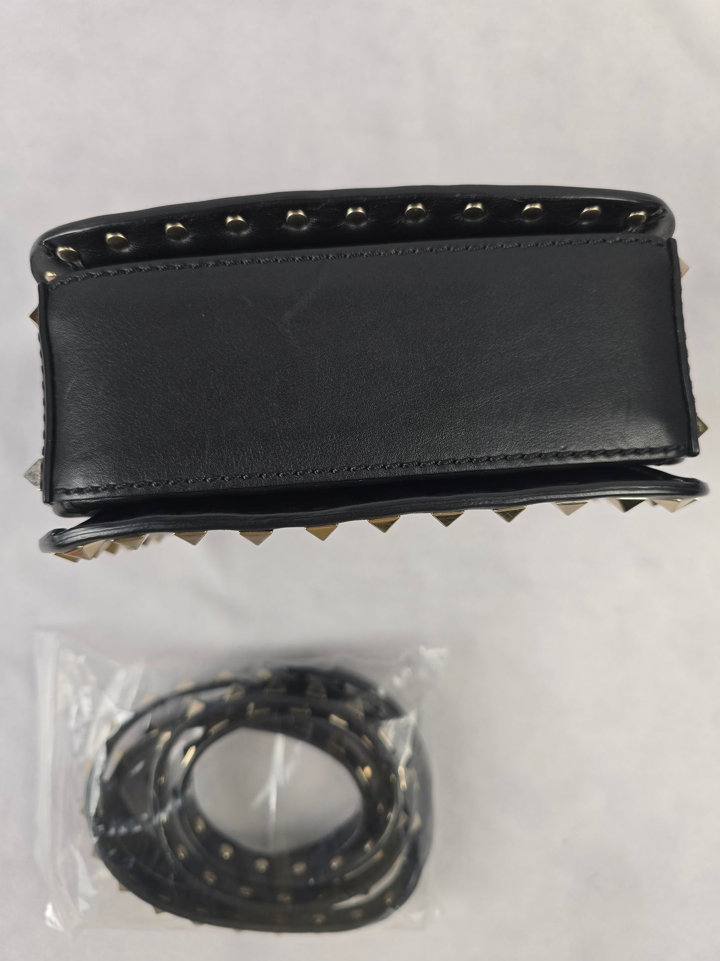 Valentino Garavani Rockstud Flip=Lock Flap Crossbody in Black