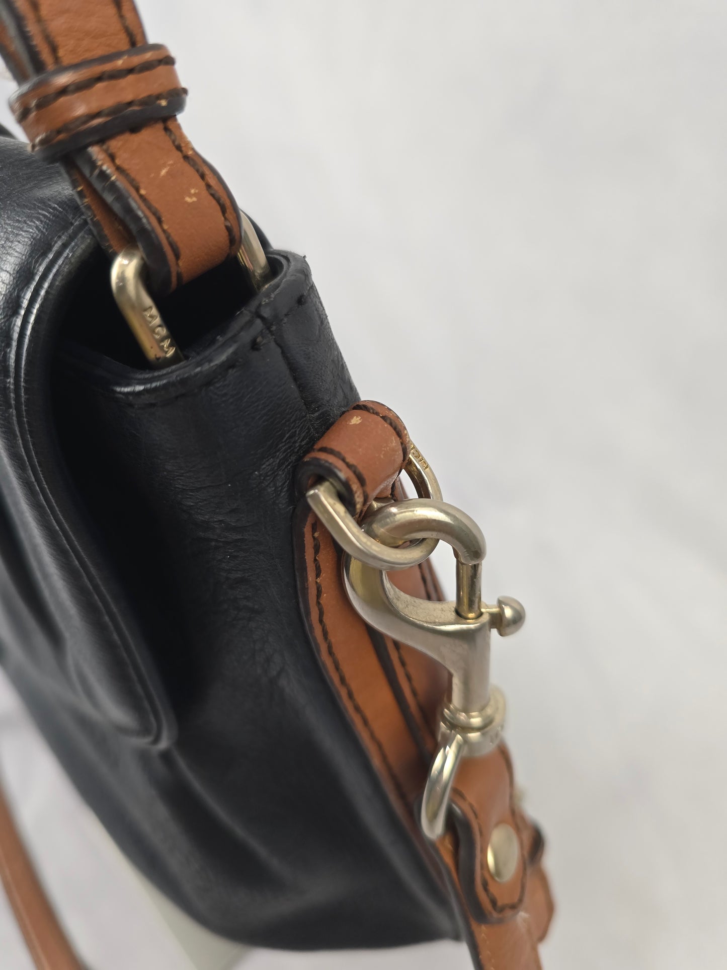 MCM Half Moon Messenger Bag
