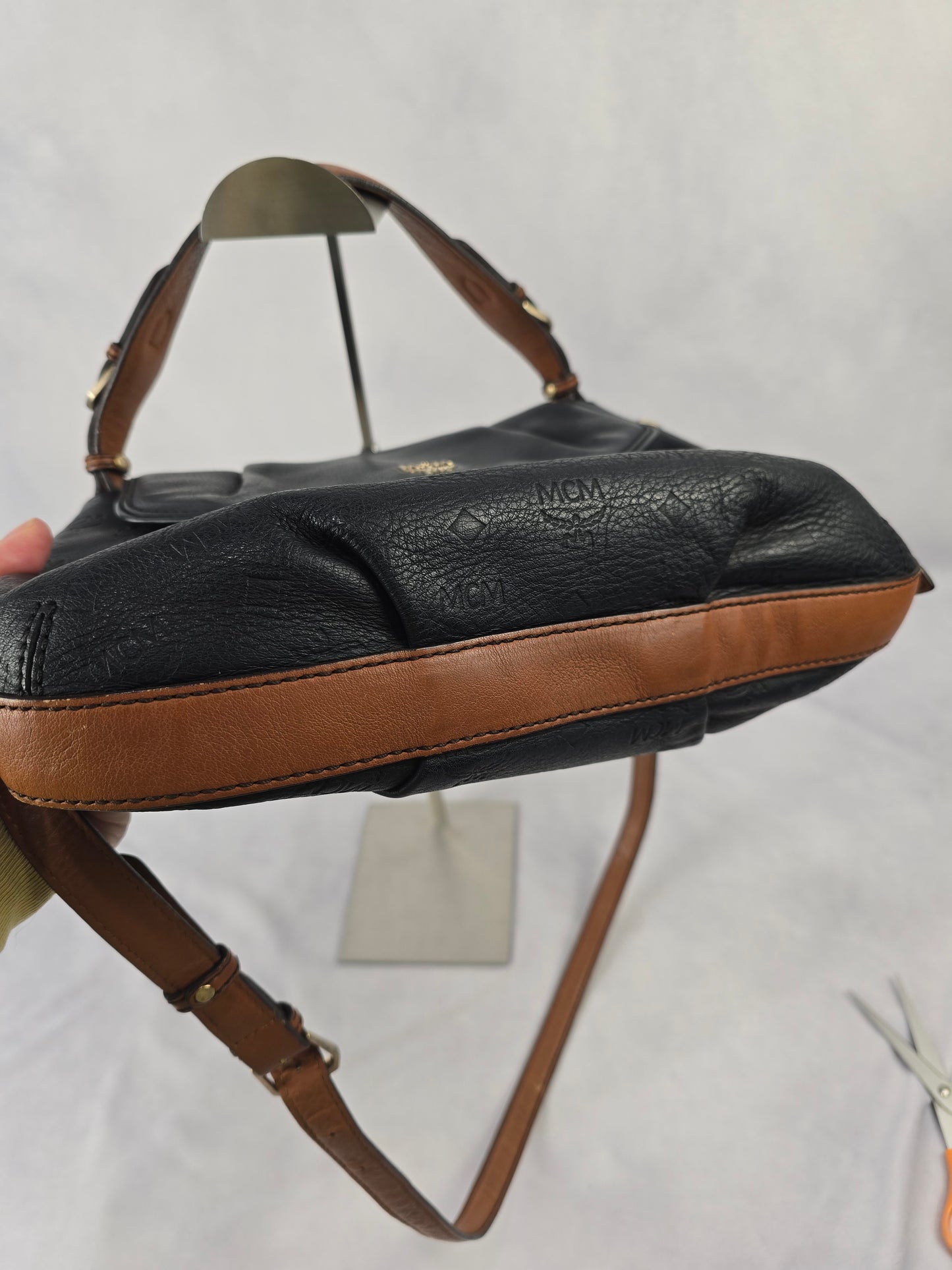MCM Half Moon Messenger Bag