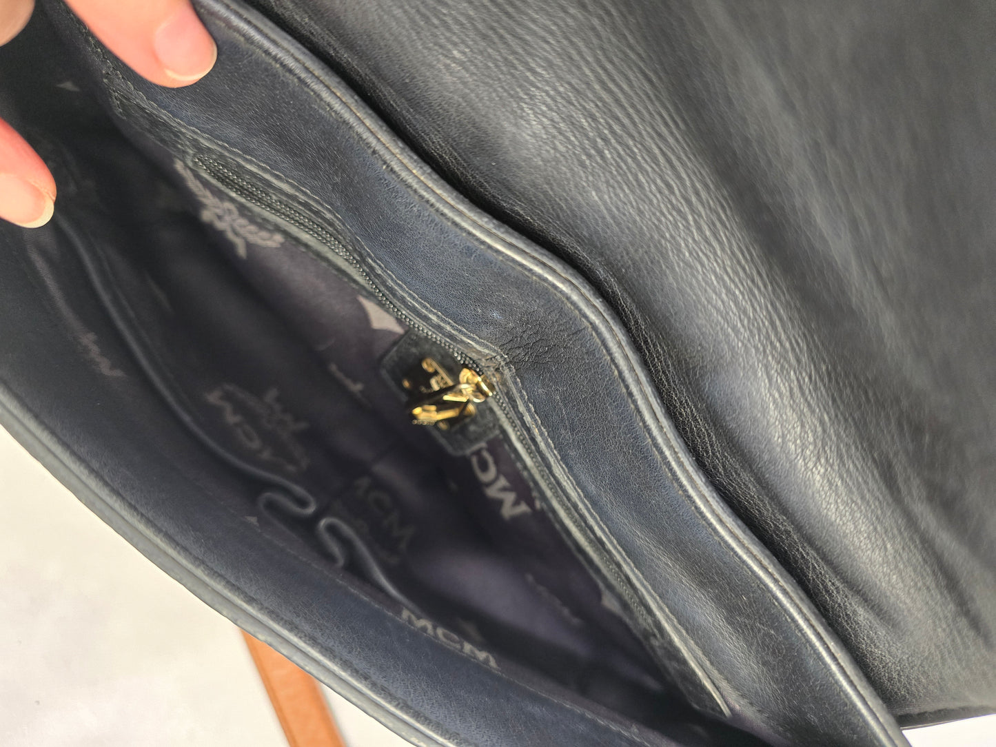 MCM Half Moon Messenger Bag