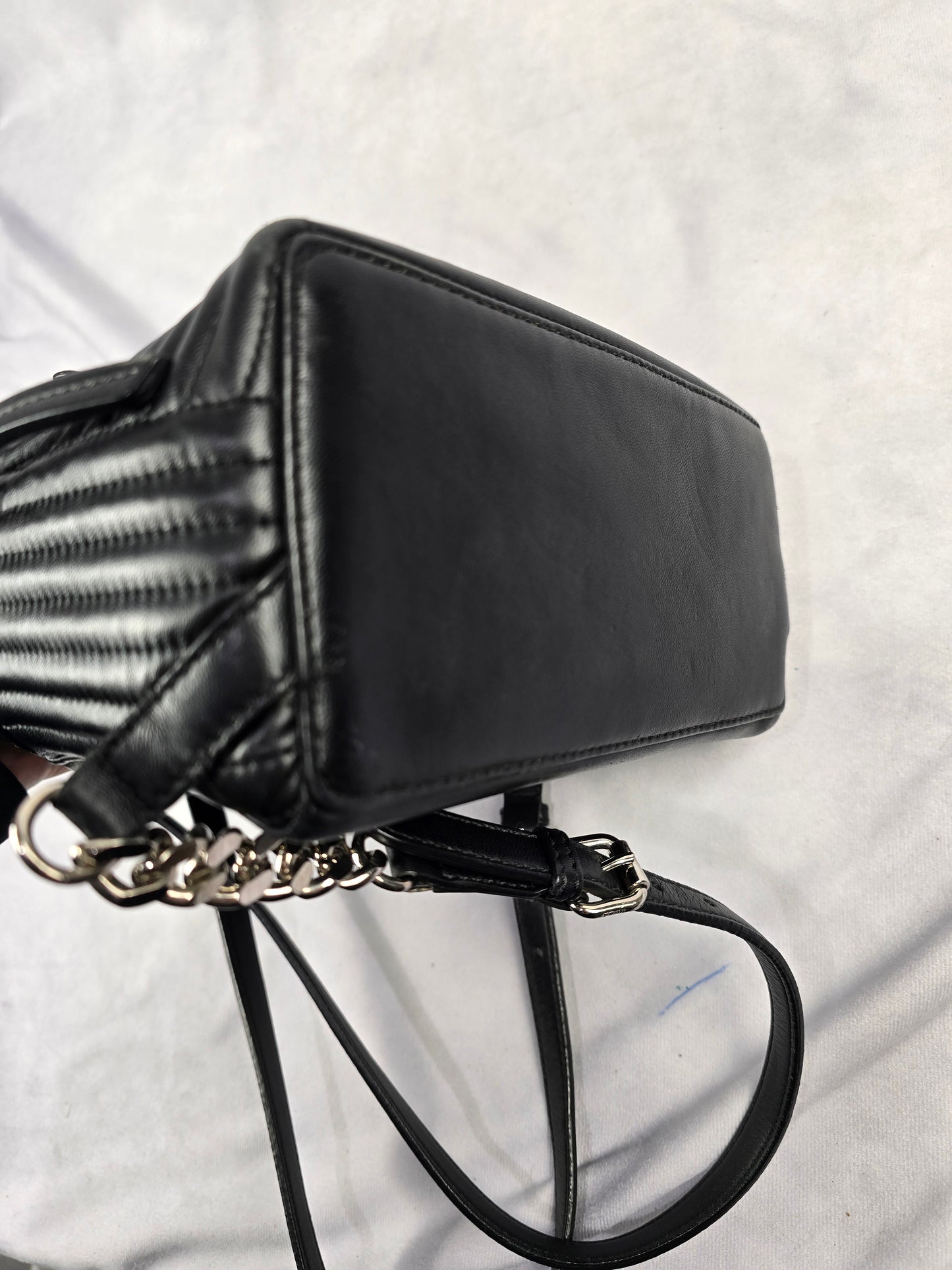 Fendi Leather By The Way in Black Quilted Chevon